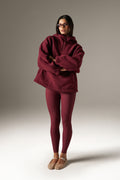 The Sculpt High Waist Leggings - Dark Cherry