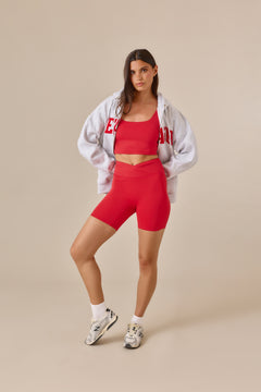 Smoothform Wrap Waistband Cycling Shorts - Jalapeño Red
