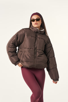 Multiway Reversible Puffer Coat - Espresso