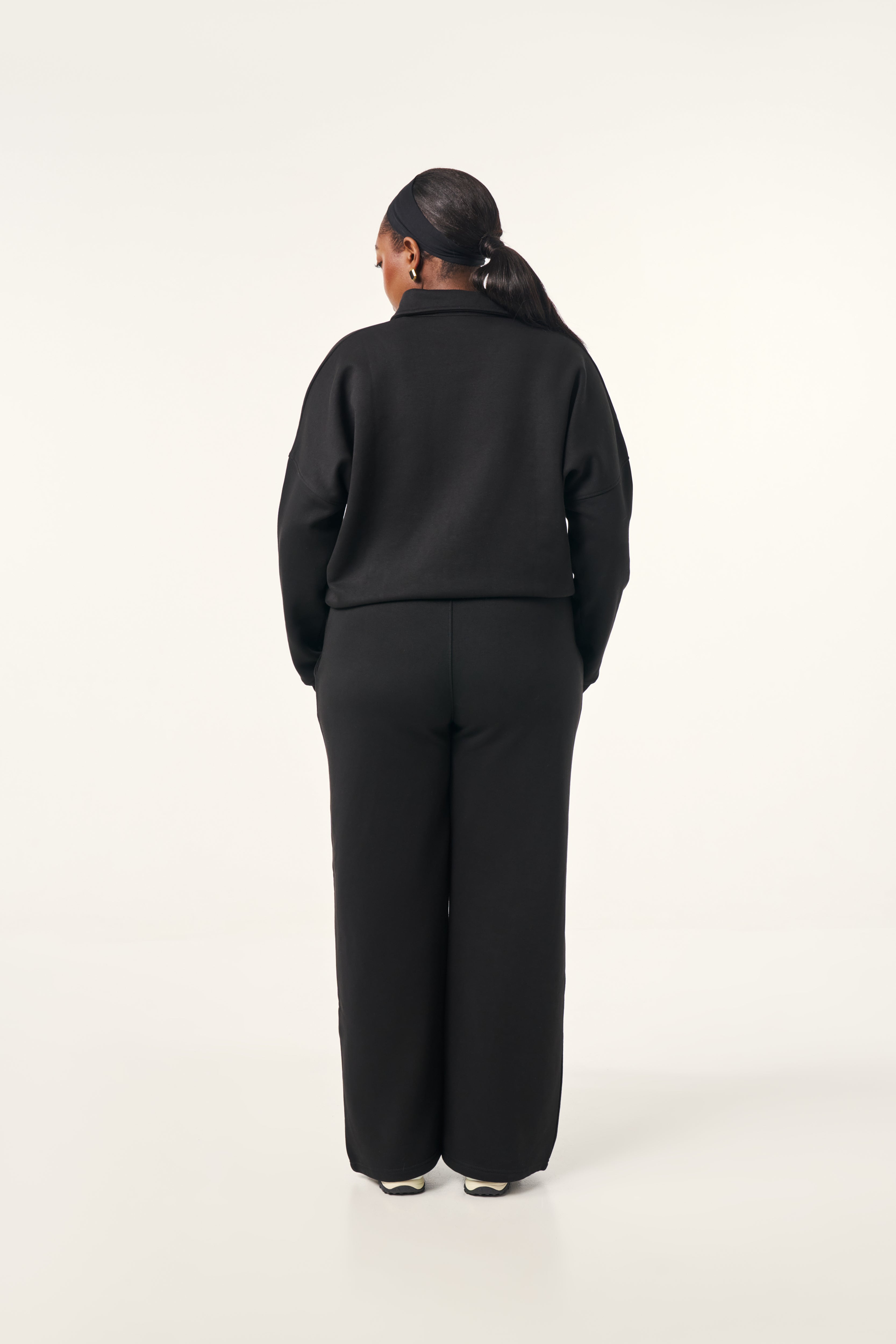 Button Front Collar 2 in 1 Tracksuit - Core Black – reasn