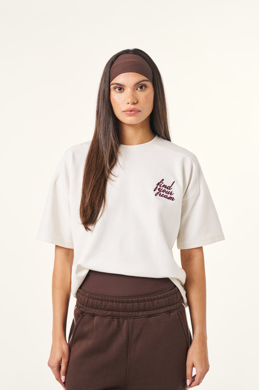 Find Your Reasn Graphic T-Shirt - Crème