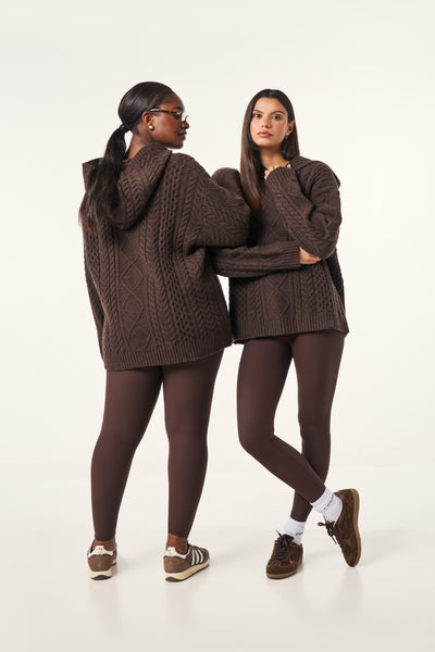 The Sculpt High Waist Leggings - Espresso