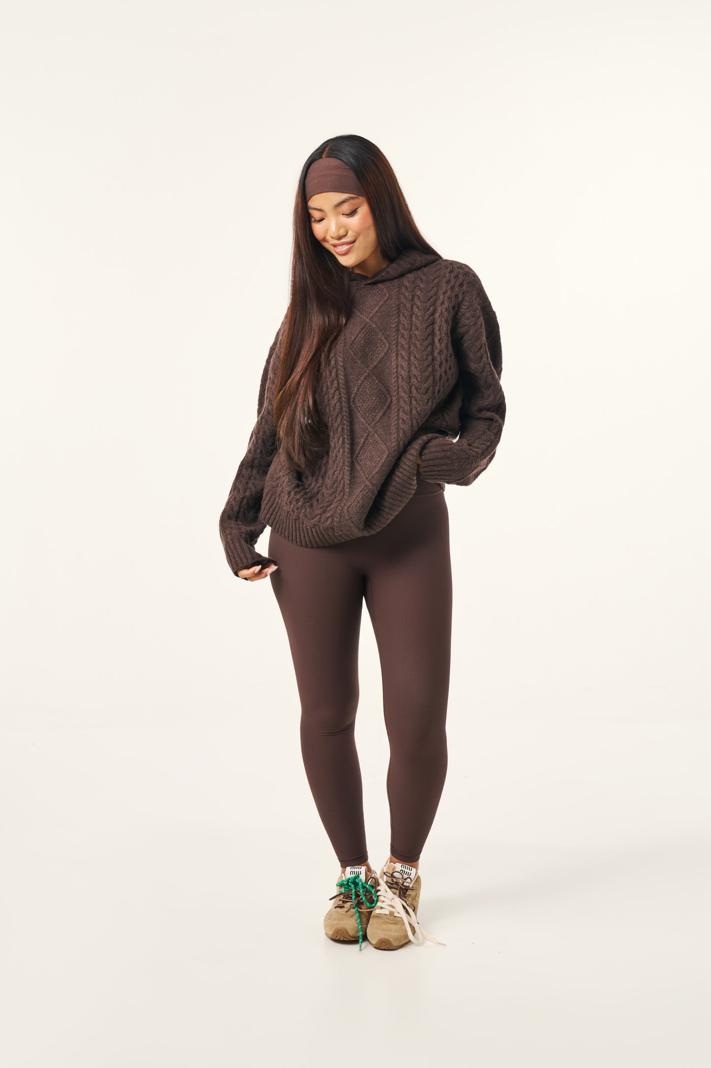 The Sculpt High Waist Leggings - Espresso