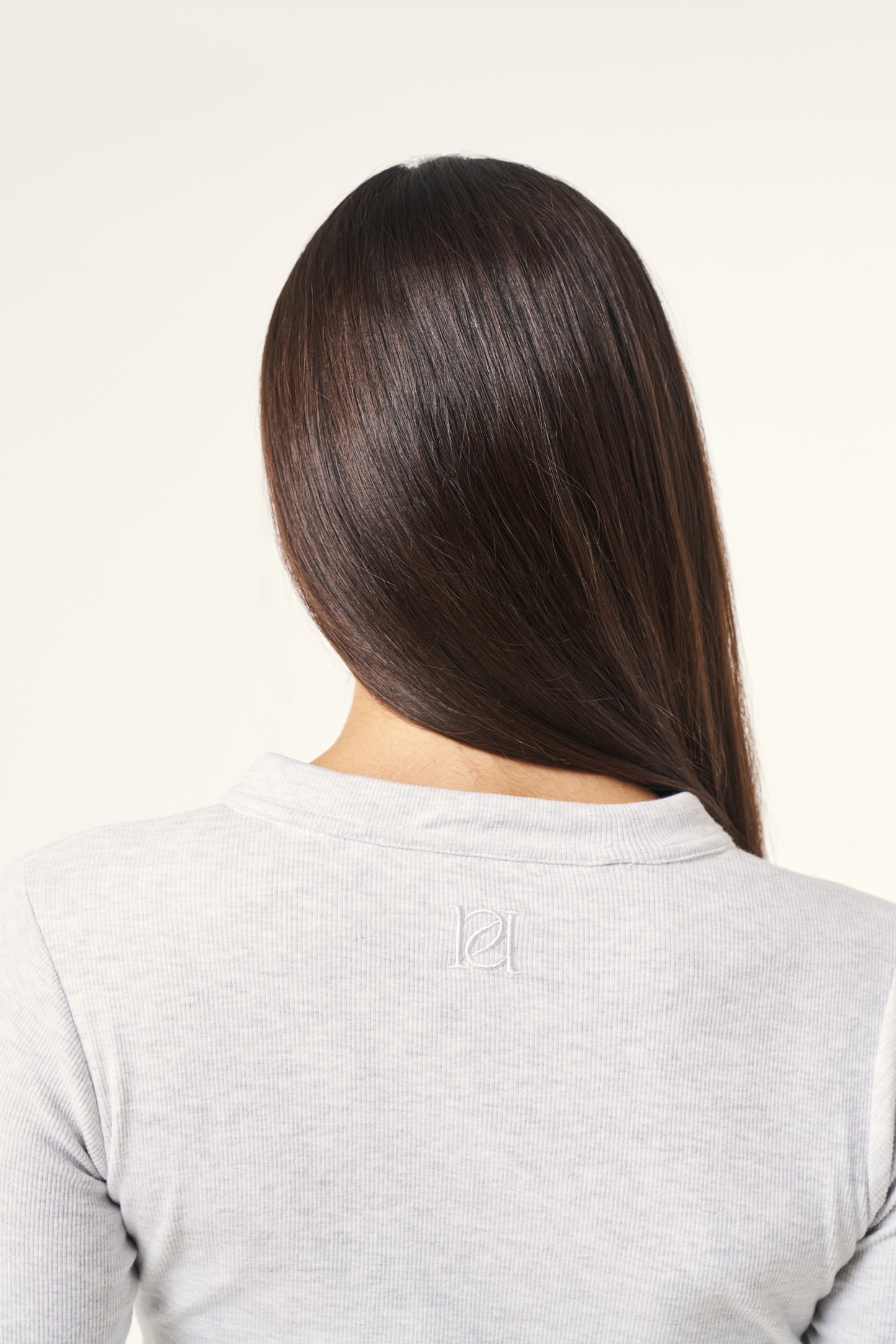 Ribbed Button Front Built in Bra Bodysuit - Grey Marl