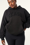Oversized Branded Hoodie - Core Black