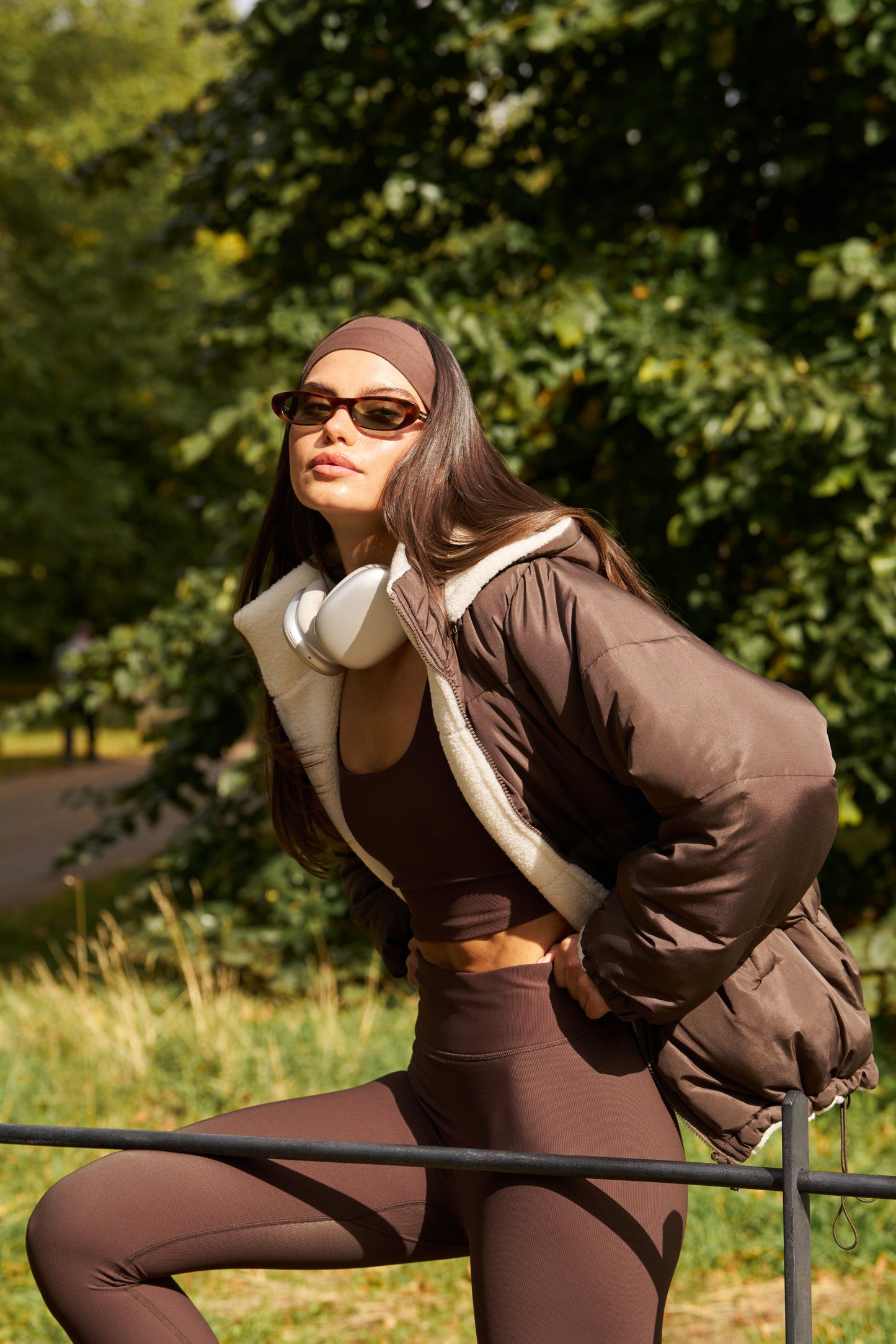 Multiway Reversible Puffer Coat - Espresso