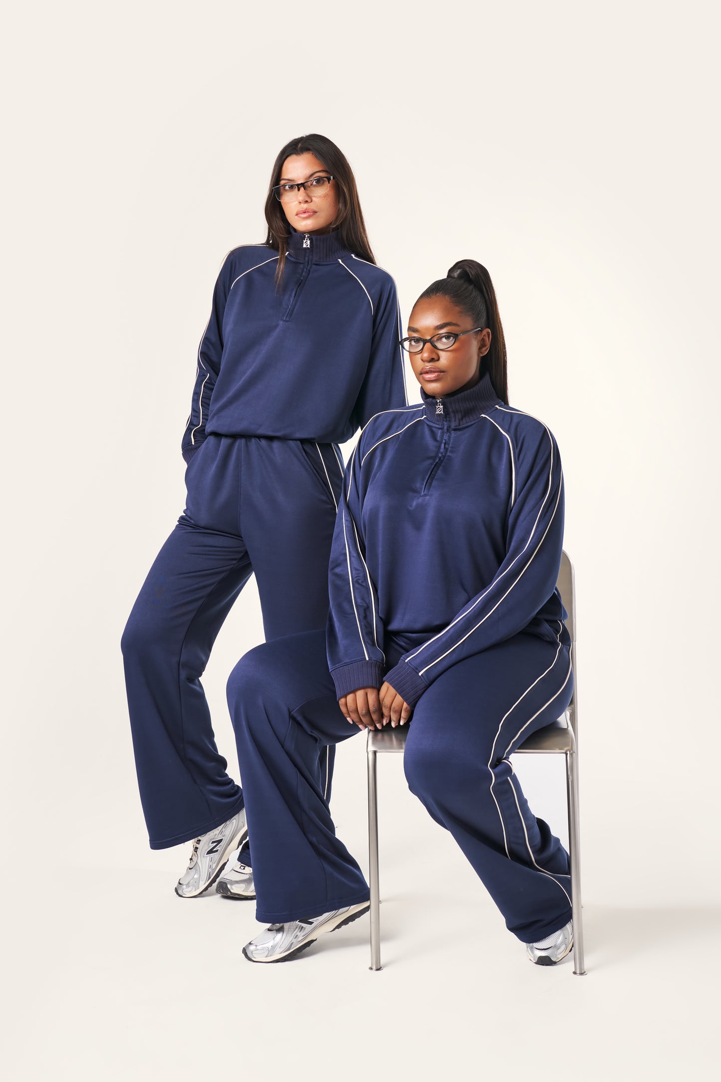 Tricot Quarter Zip 2 In 1 Tracksuit - Midnight Blue