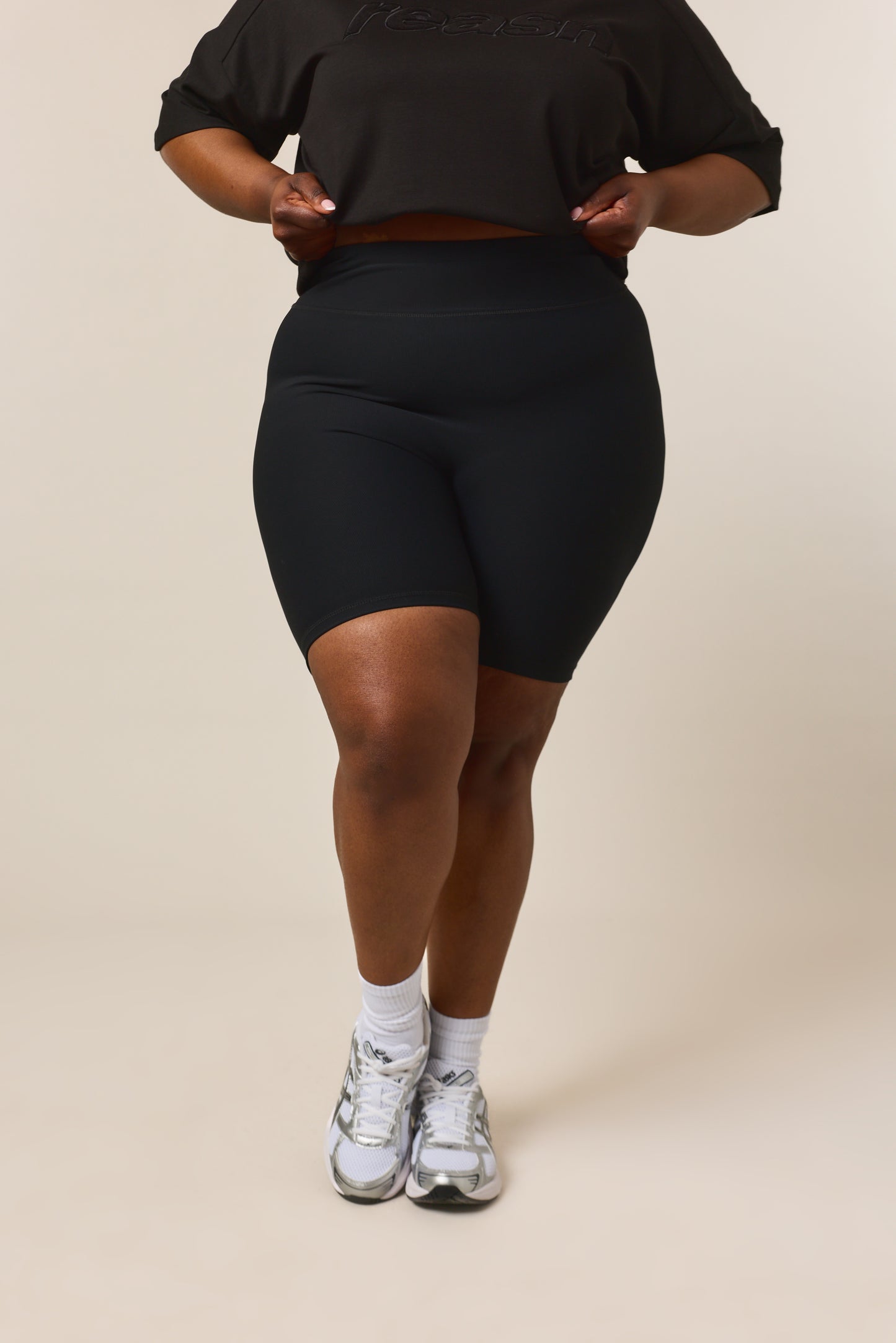 The Sculpt High Waist Cycling Shorts - Core Black