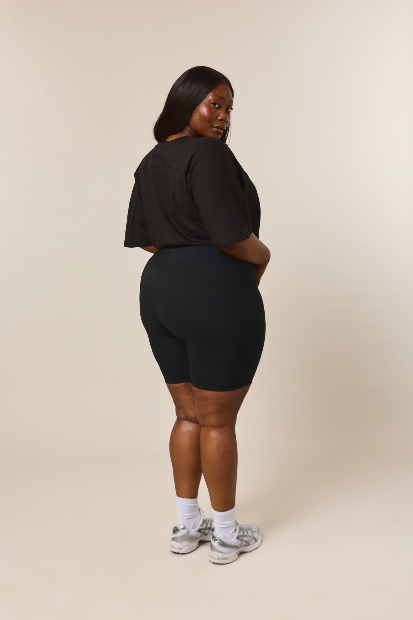 The Sculpt High Waist Cycling Shorts - Core Black