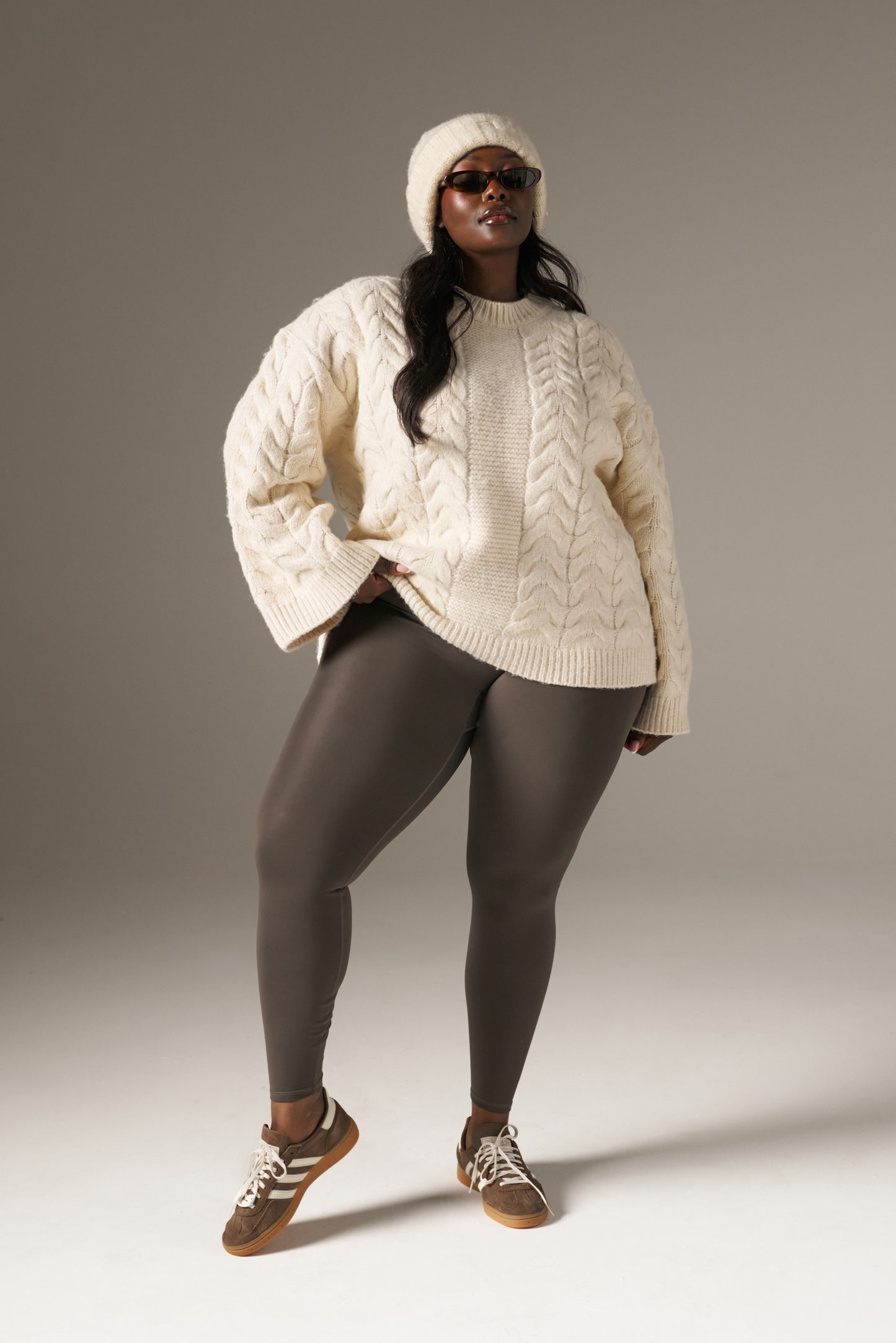 High Waist Thermasoft Leggings - Cocoa