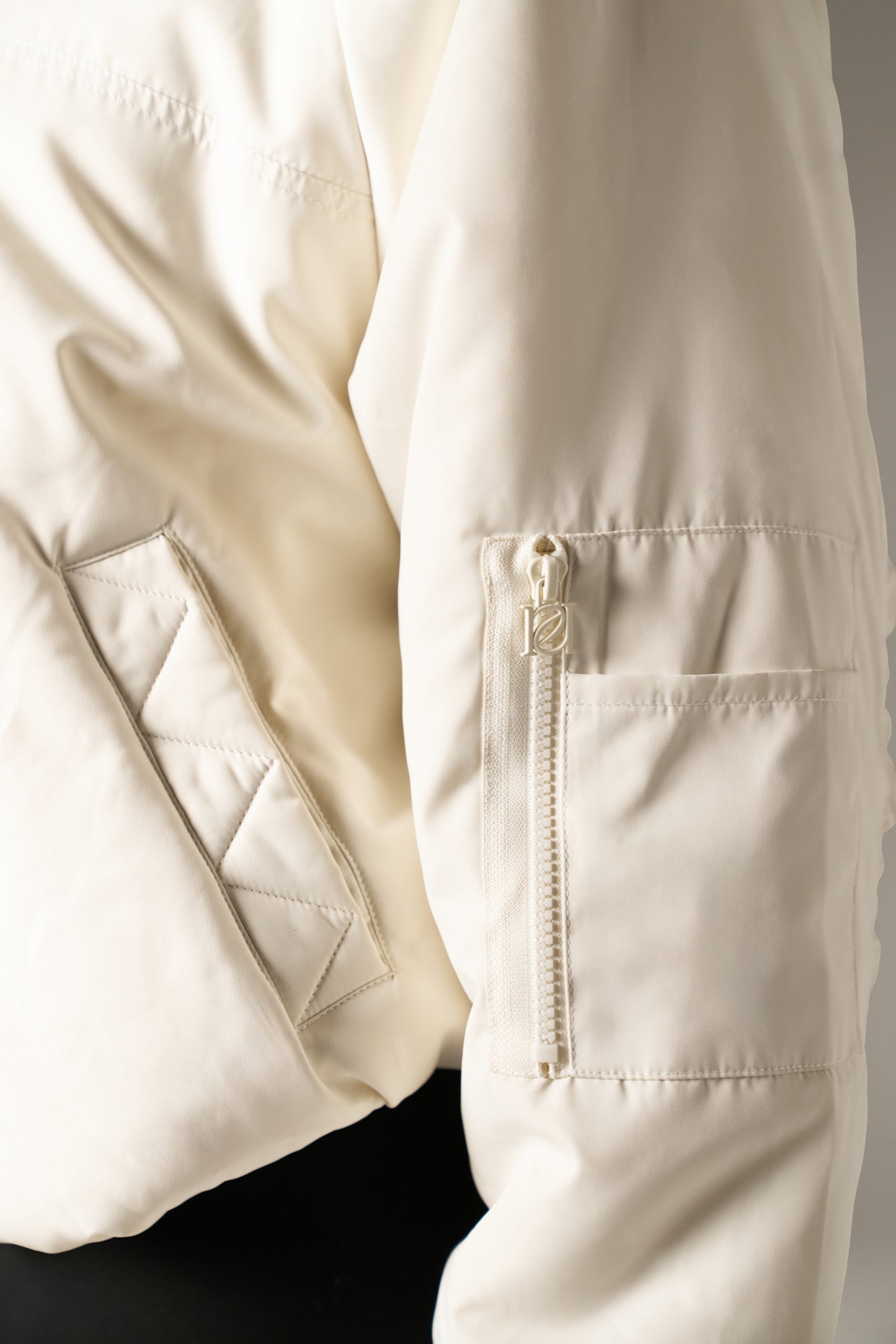 Reversible Faux Fur Coat - Crème