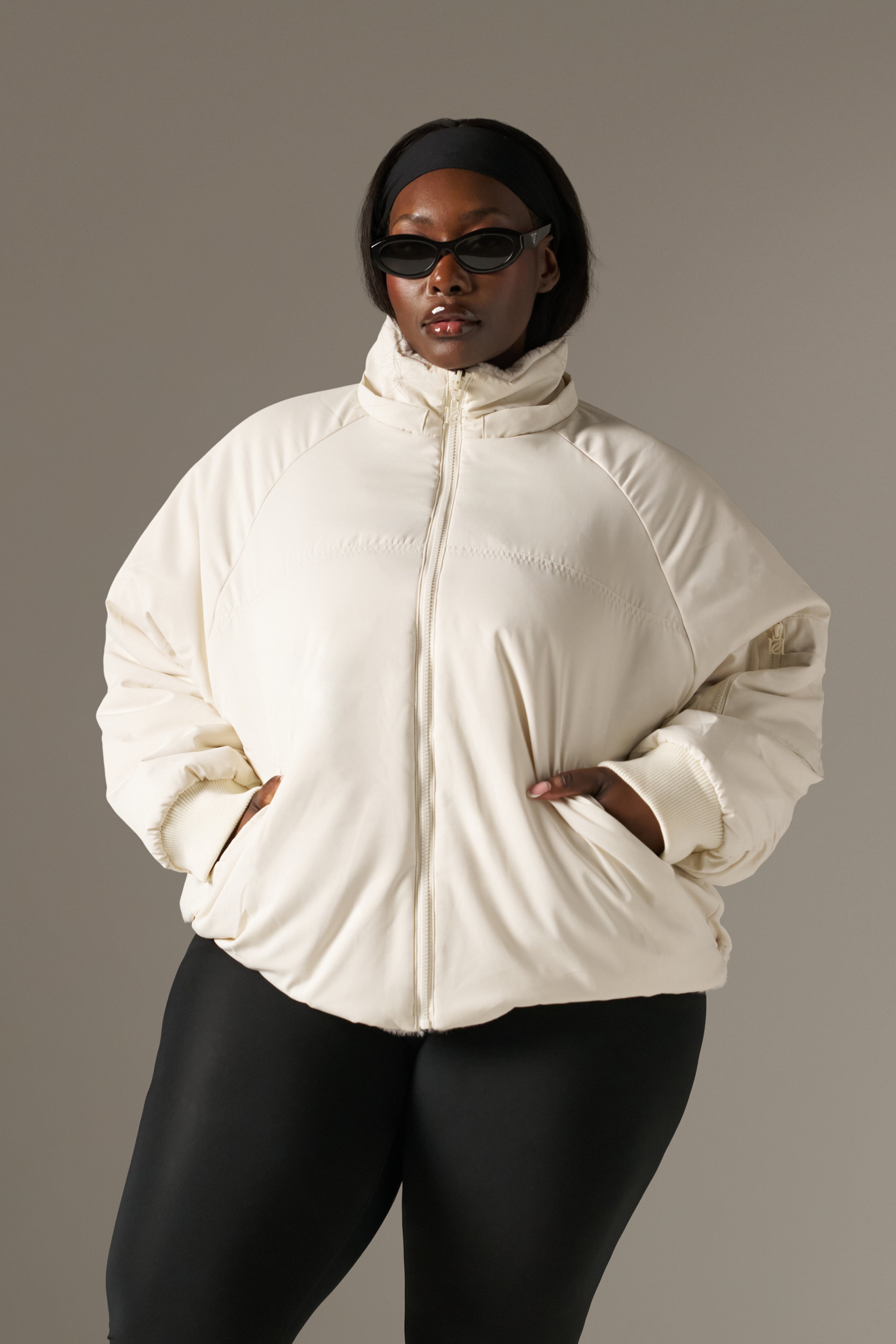 Reversible Faux Fur Coat - Crème – reasn