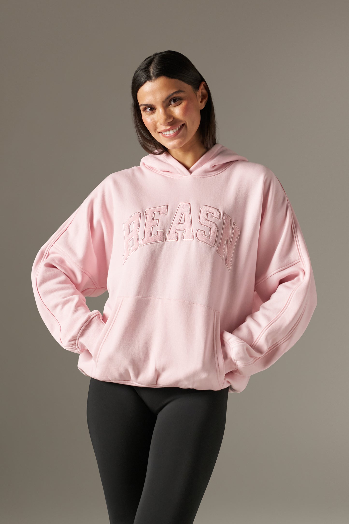 Grandad's Charity Oversized Branded Hoodie - Pink