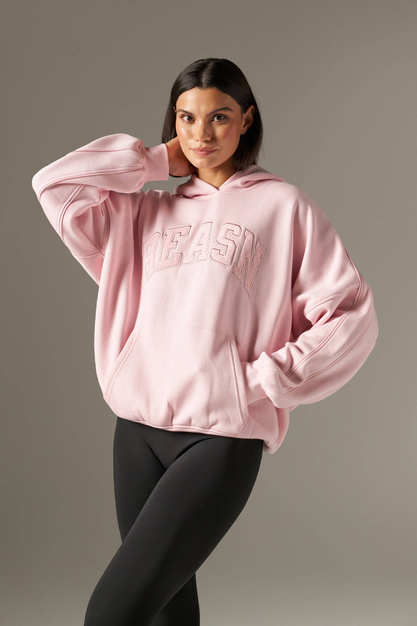 Grandad's Charity Oversized Branded Hoodie - Pink
