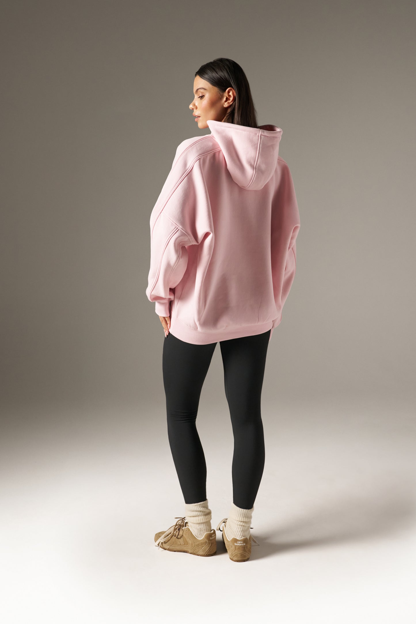 Grandad's Charity Oversized Branded Hoodie - Pink