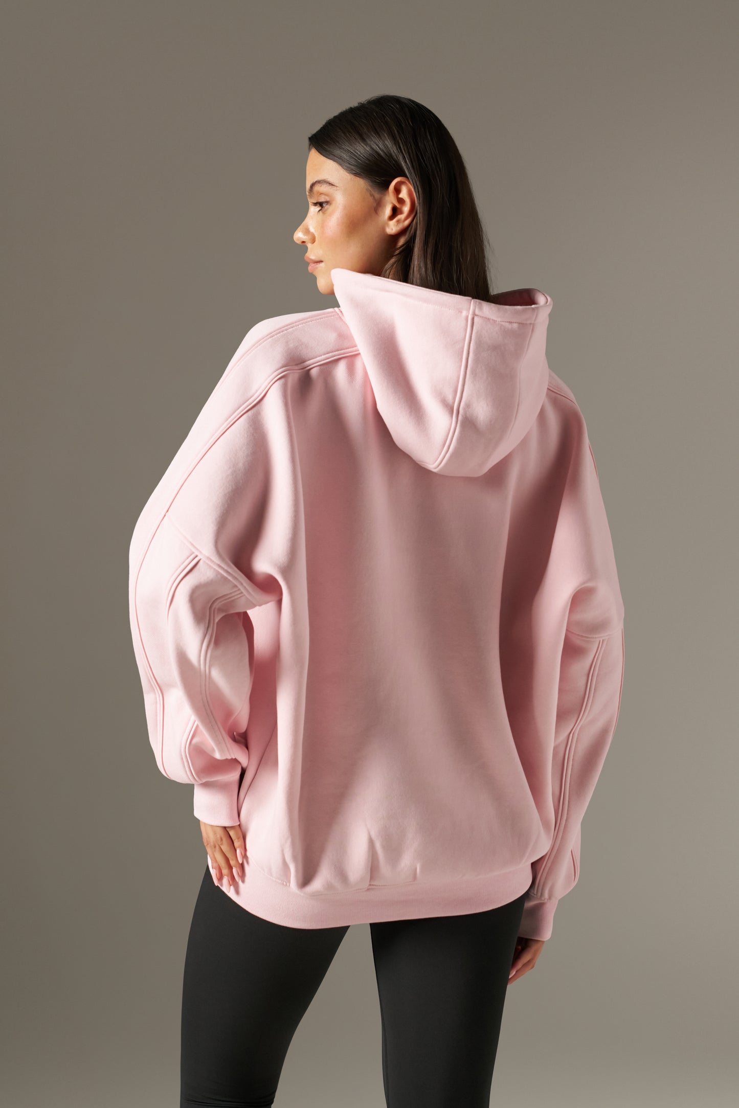 Grandad's Charity Oversized Branded Hoodie - Pink