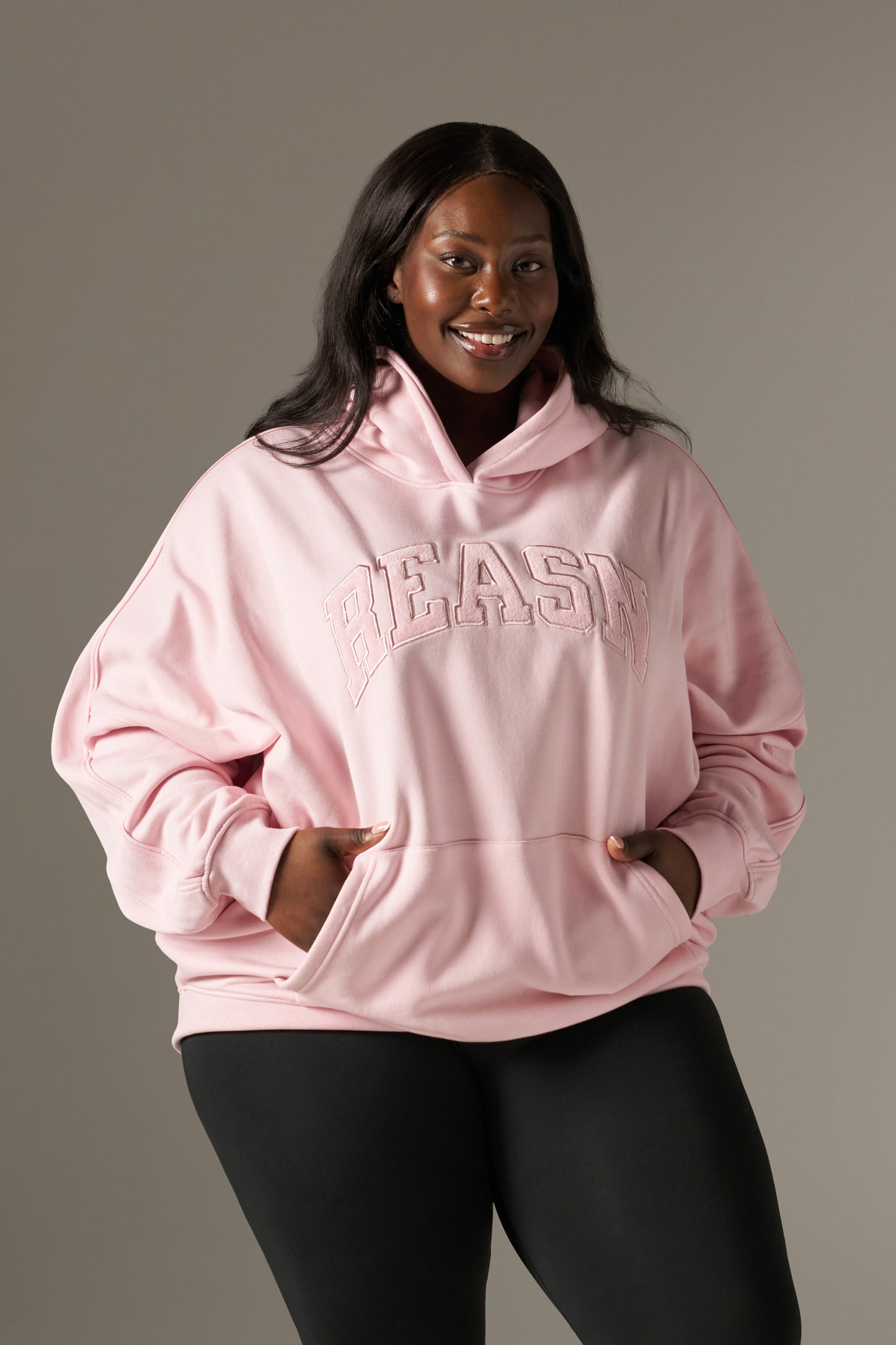 Grandad's Charity Oversized Branded Hoodie - Pink