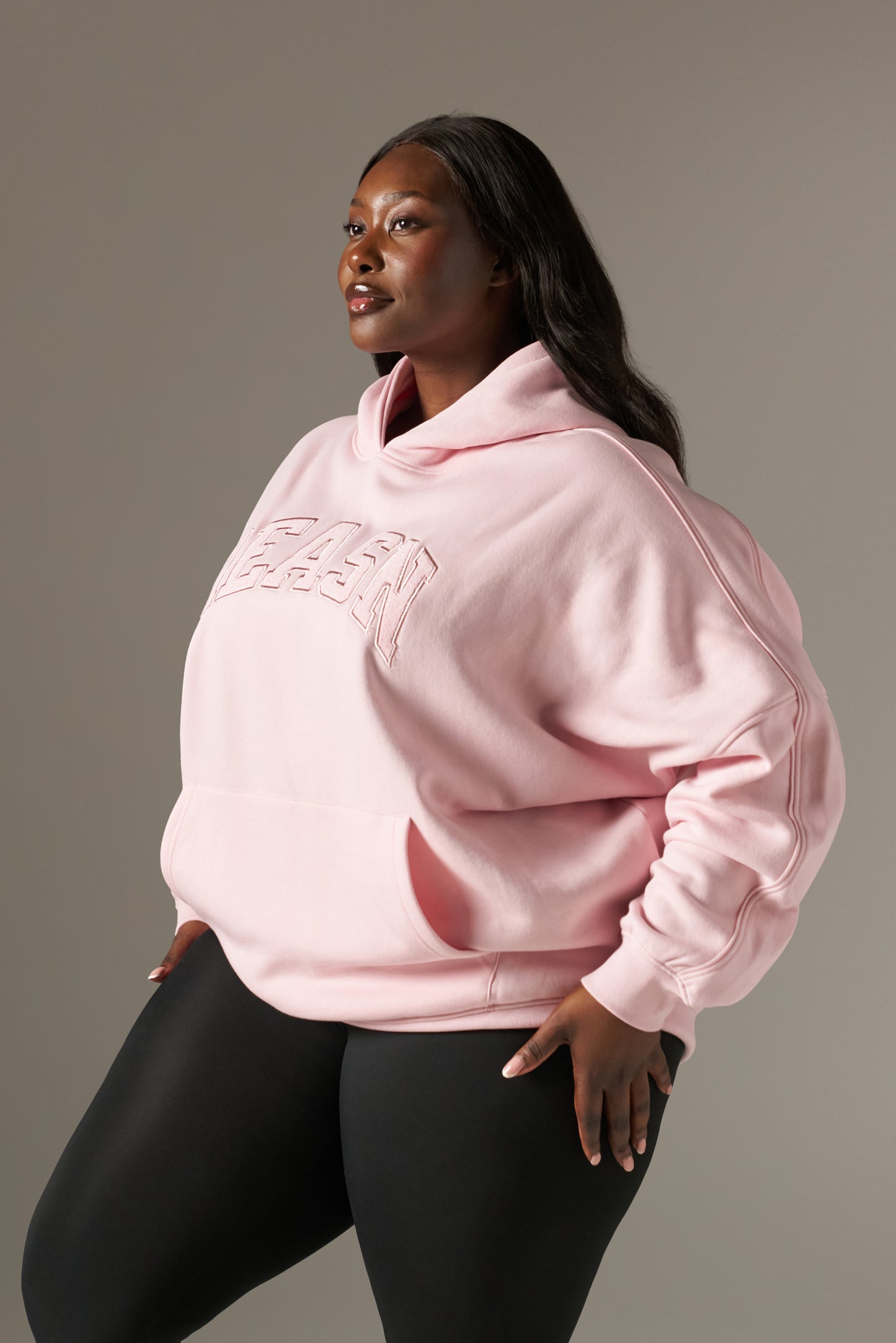 Grandad's Charity Oversized Branded Hoodie - Pink