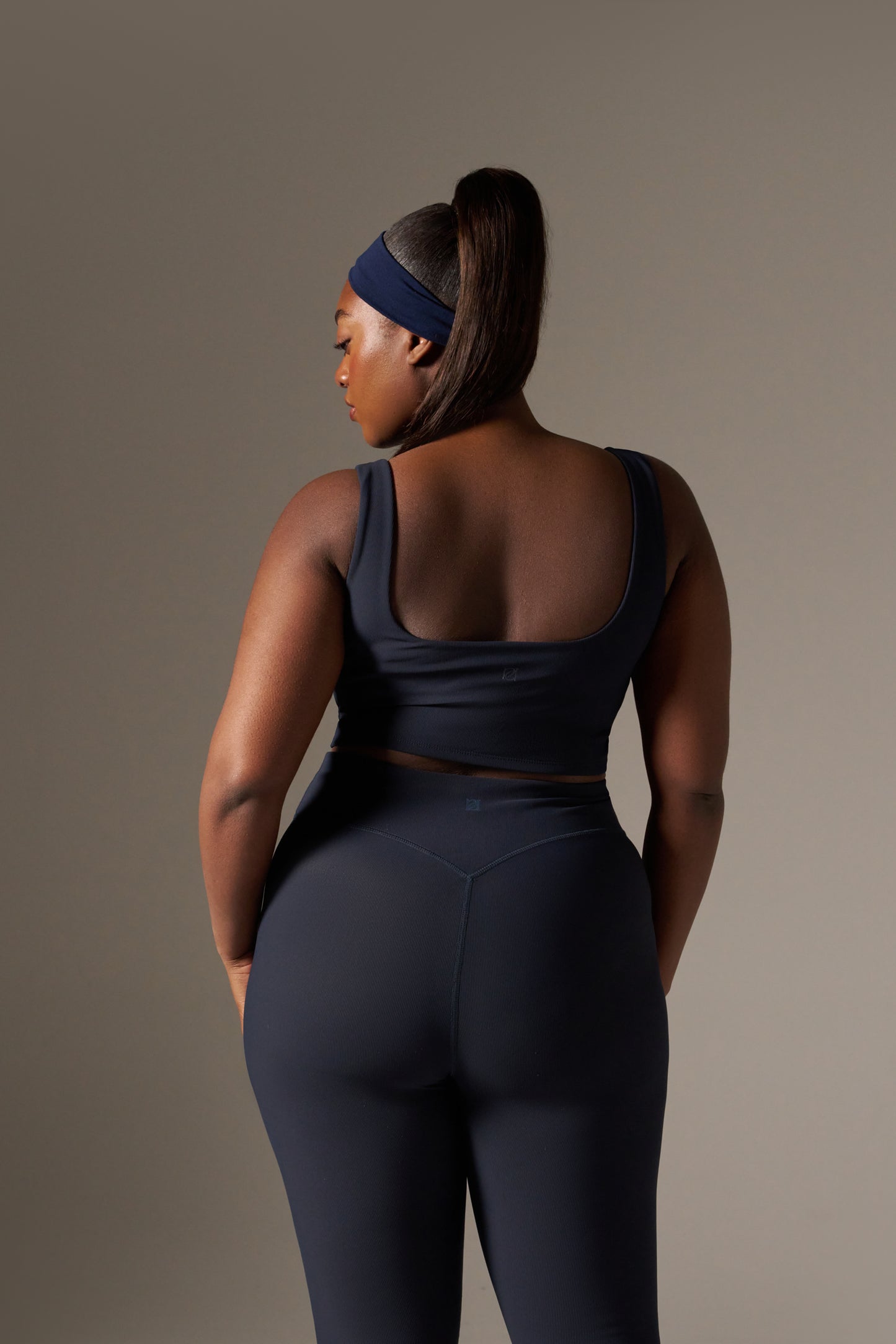 The Sculpt Built In Sports Bra - Midnight Blue