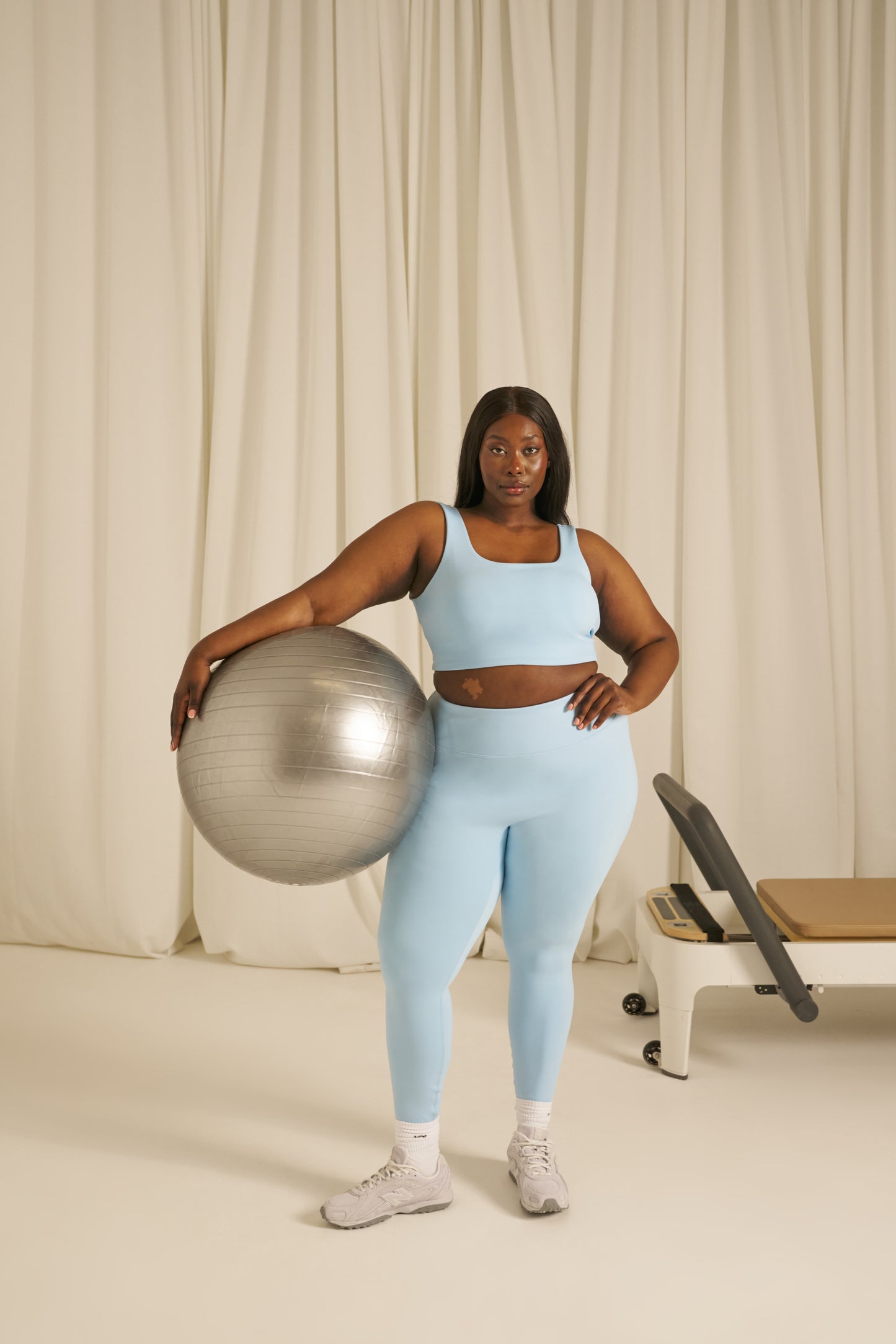Smoothform Built In Bra Sports Bra - Powder Blue