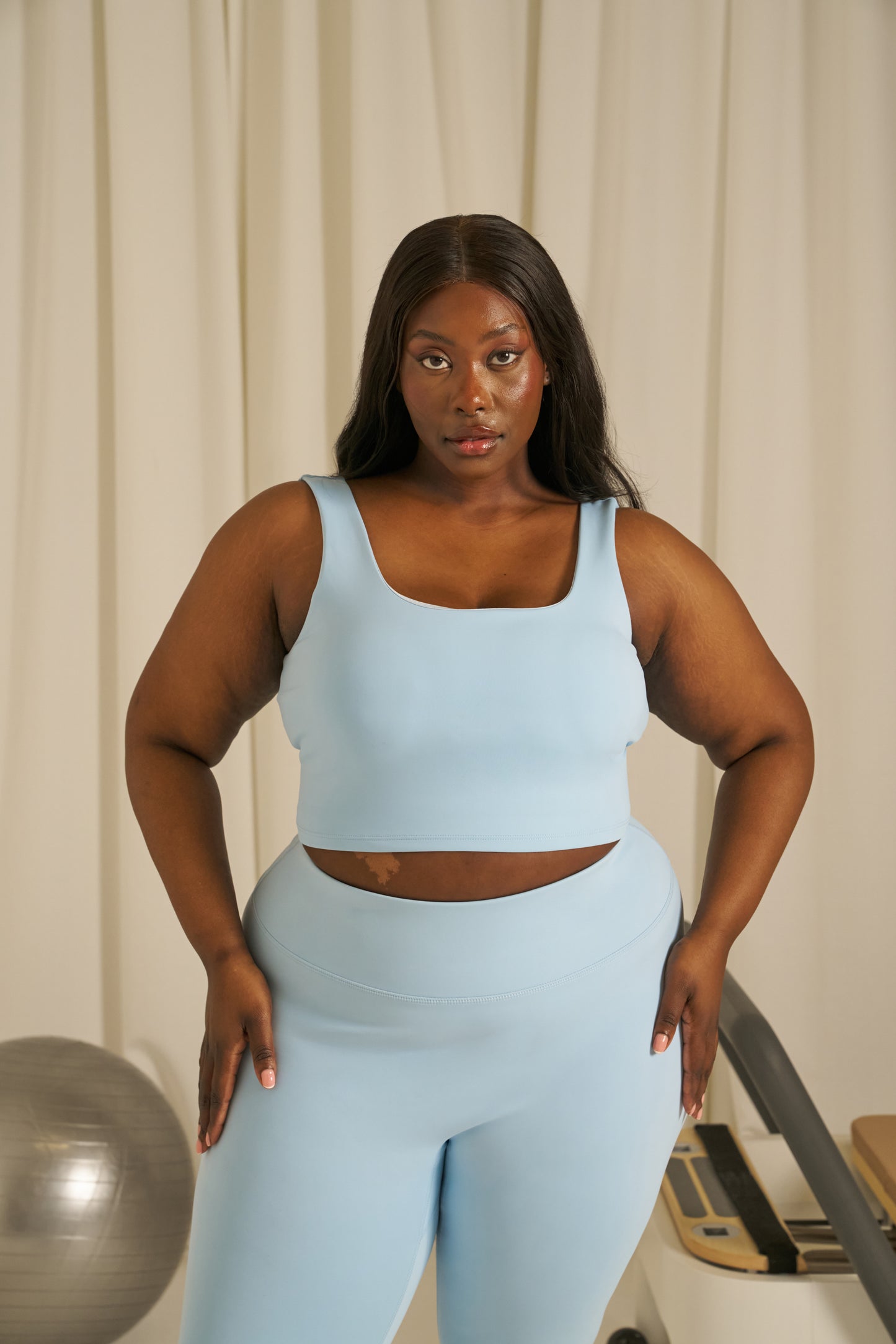 Smoothform Built In Bra Sports Bra - Powder Blue