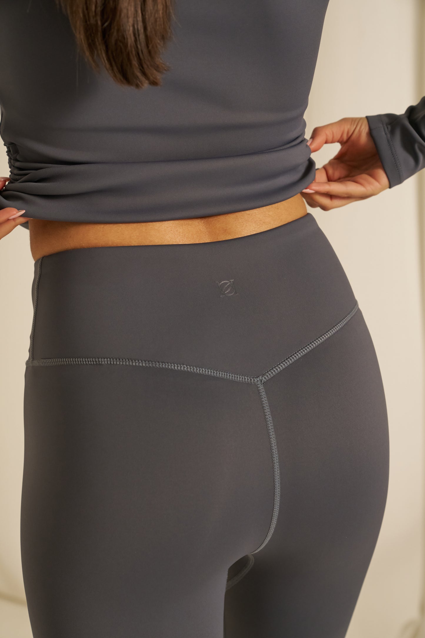 Smoothform Wrap Waistband High Waist Leggings - Slate Blue