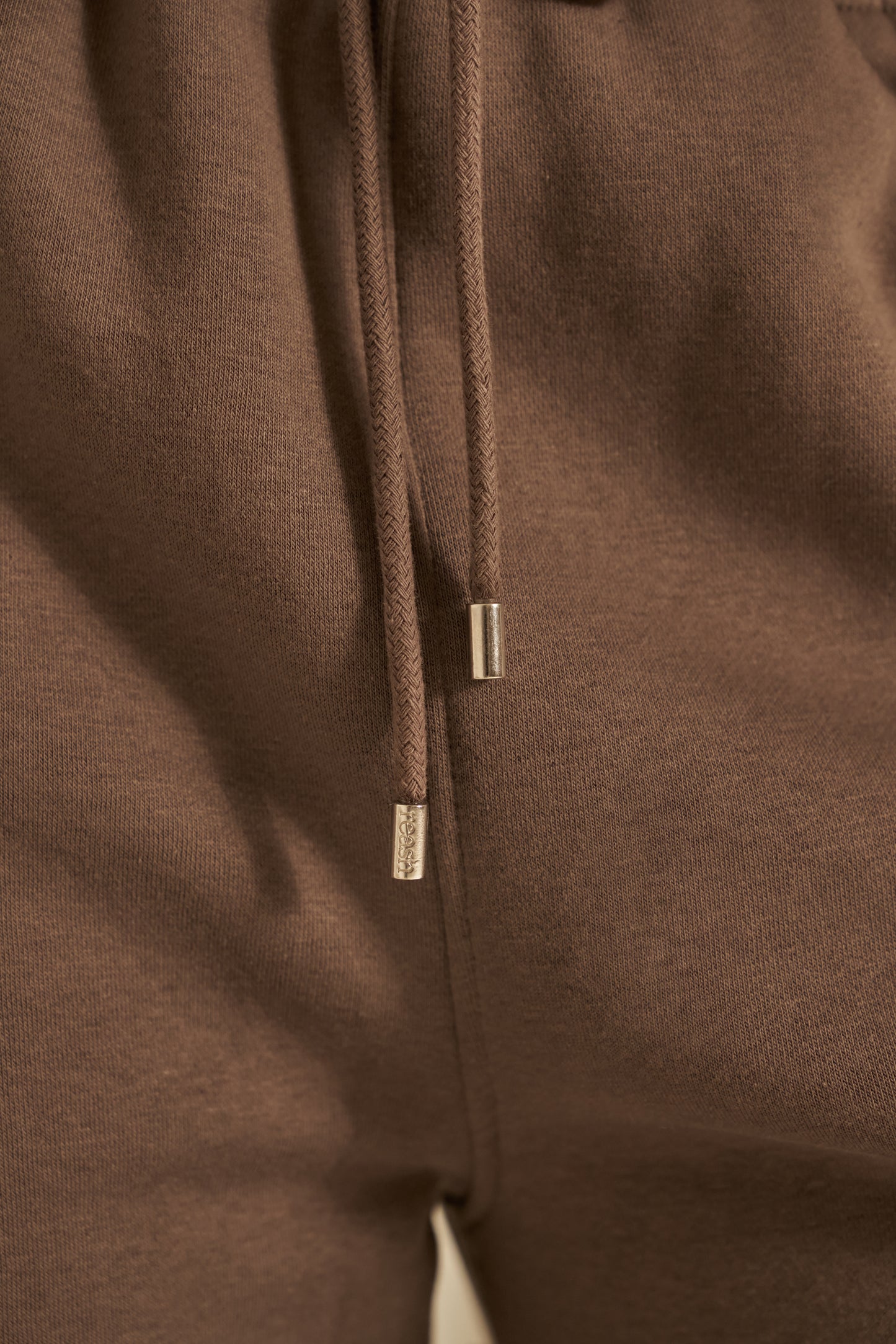 High Waist Wide Leg Joggers - Plum Truffle