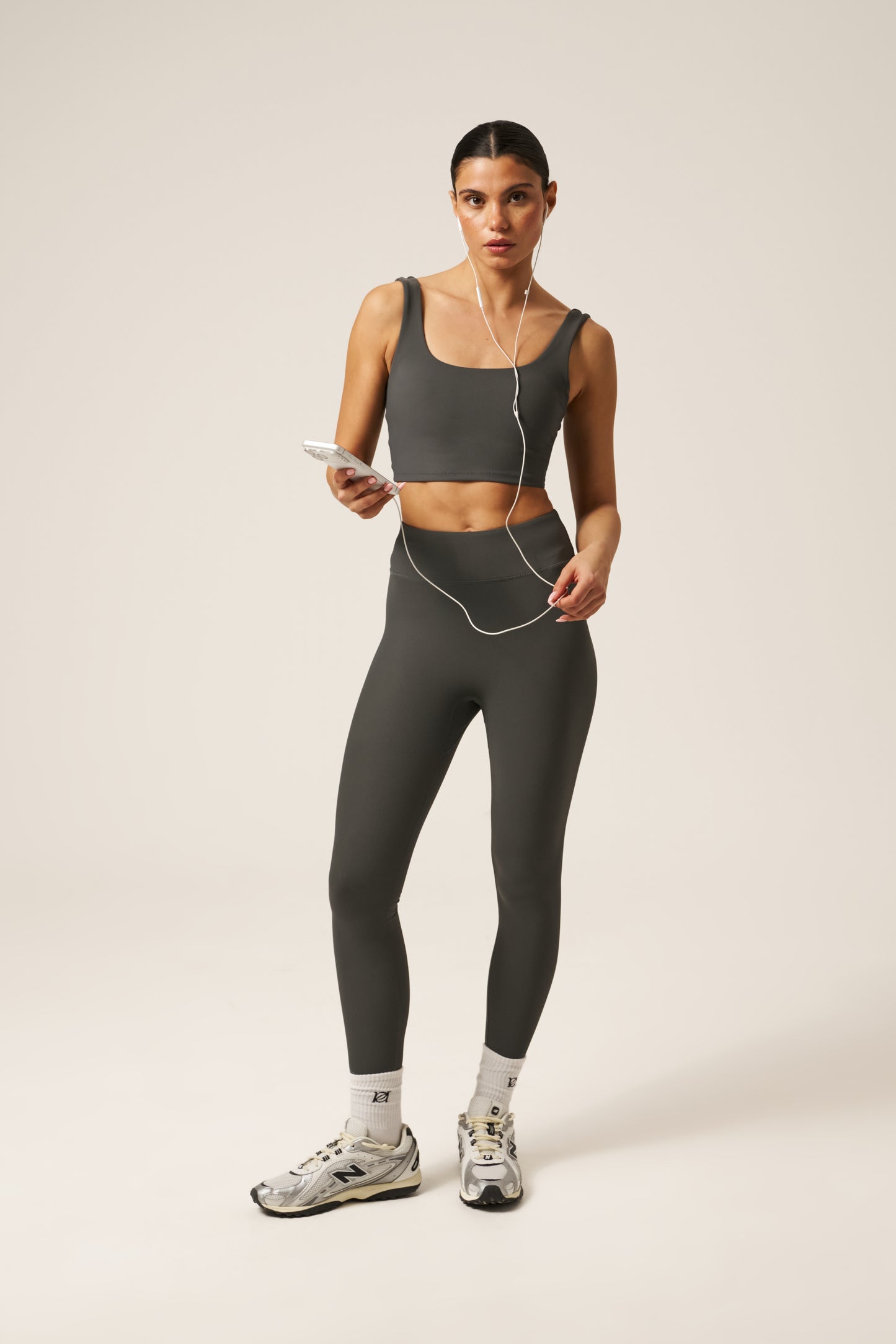 The Sculpt High Waist Leggings - Graphite