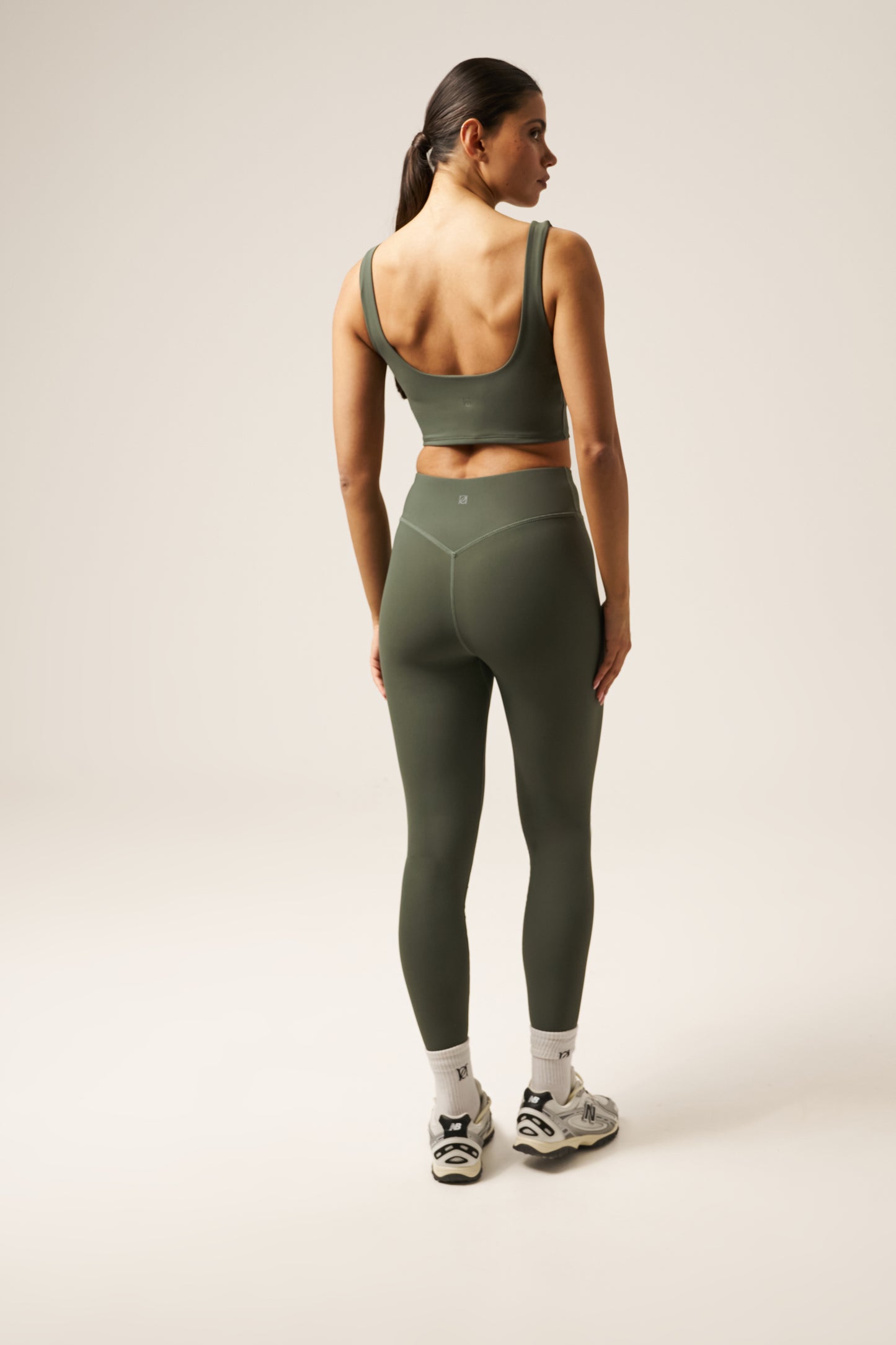 The Sculpt High Waist Leggings - Dusty Khaki