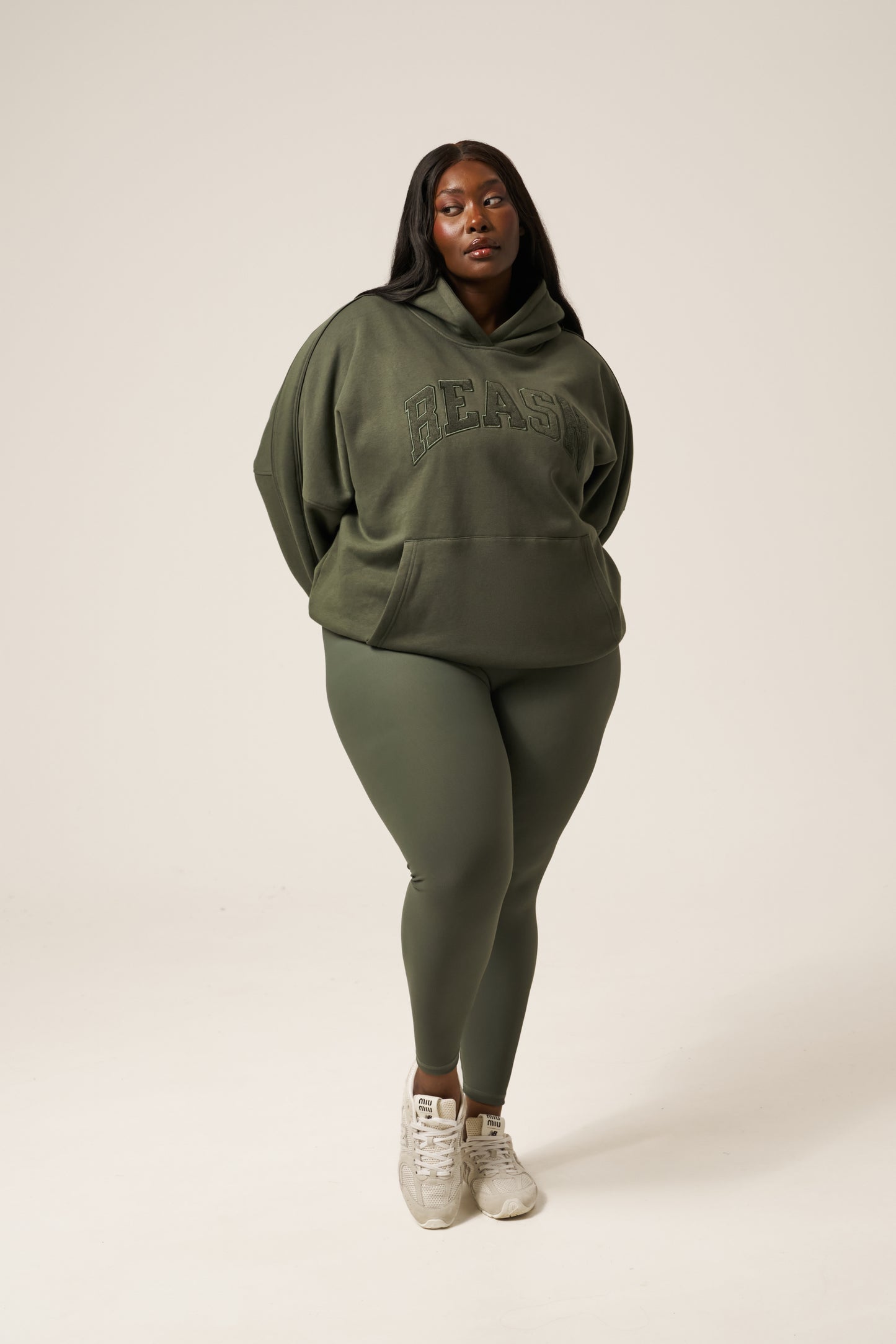 The Sculpt High Waist Leggings - Dusty Khaki