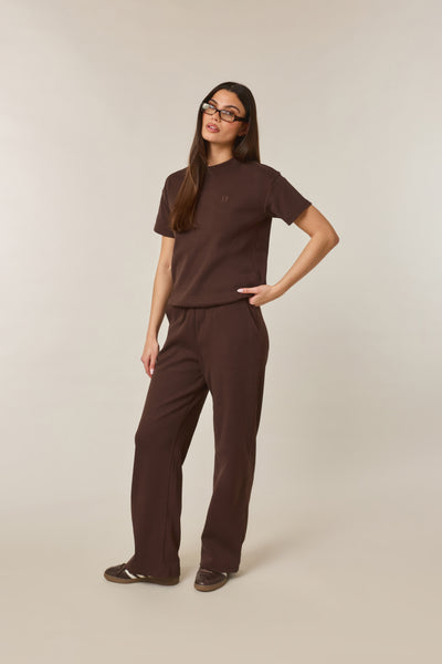 Rib Short Sleeve 2 In 1 - Espresso