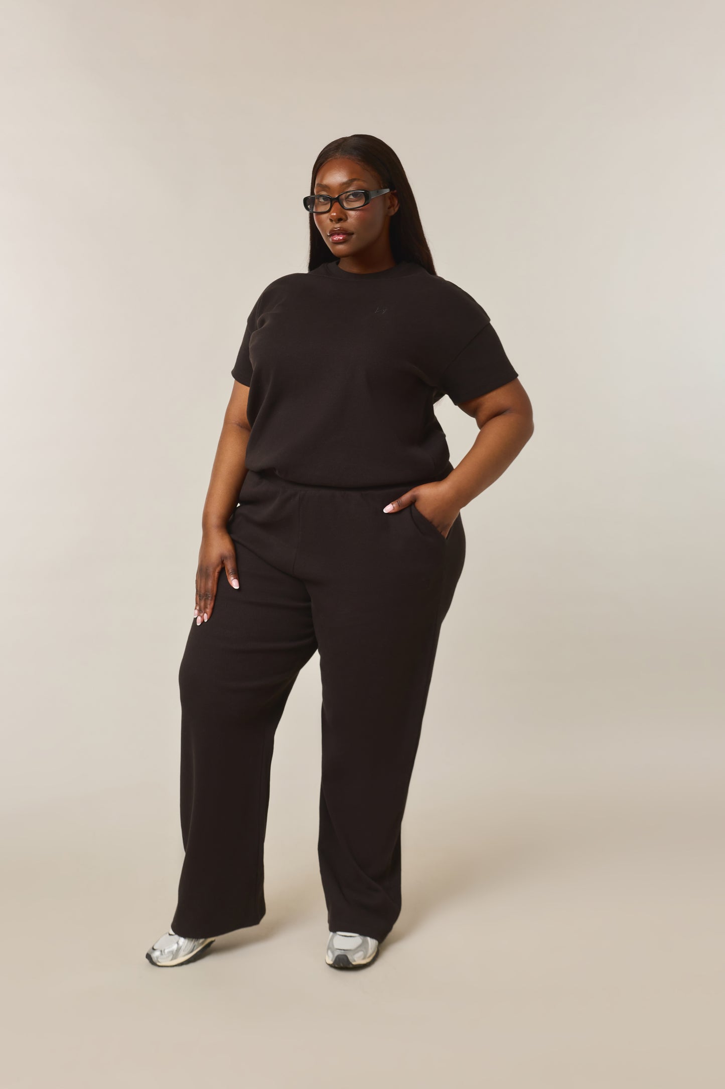 Rib Short Sleeve 2 In 1 - Core Black