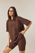 The Sculpt High Waist Cycling Shorts - Espresso