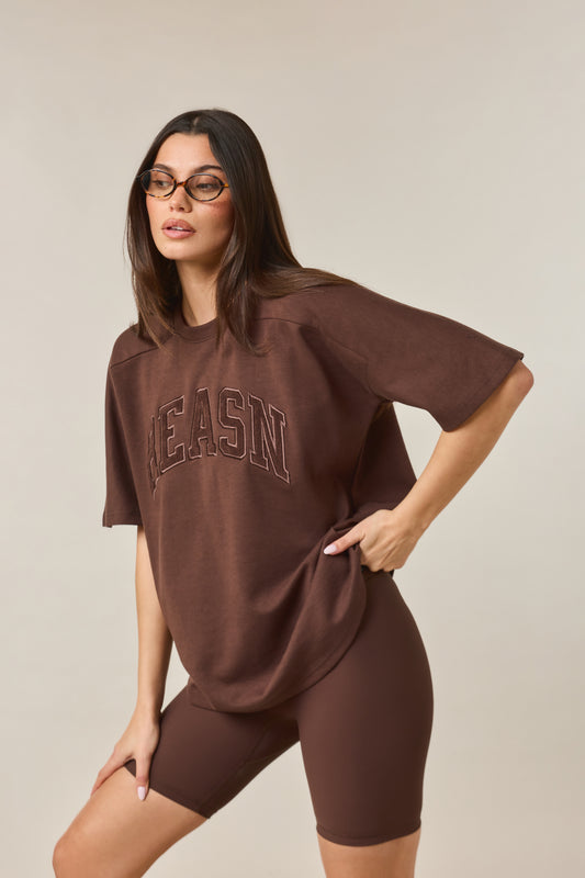 The Sculpt High Waist Cycling Shorts - Espresso