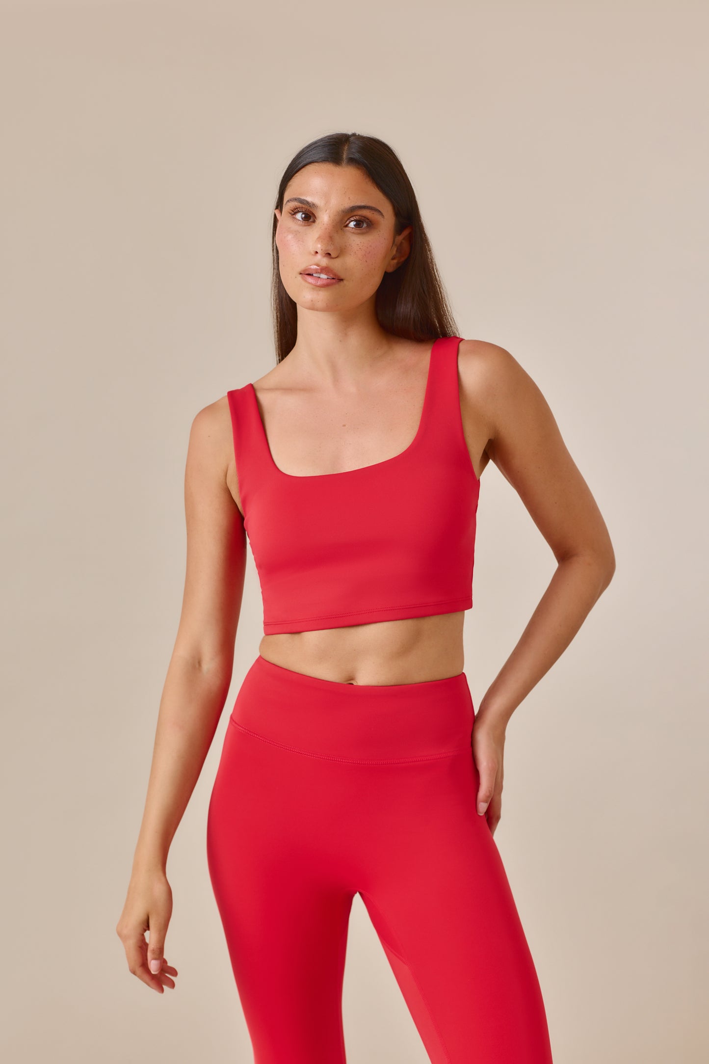 Smoothform Built In Bra Sports Bra - Jalapeño Red