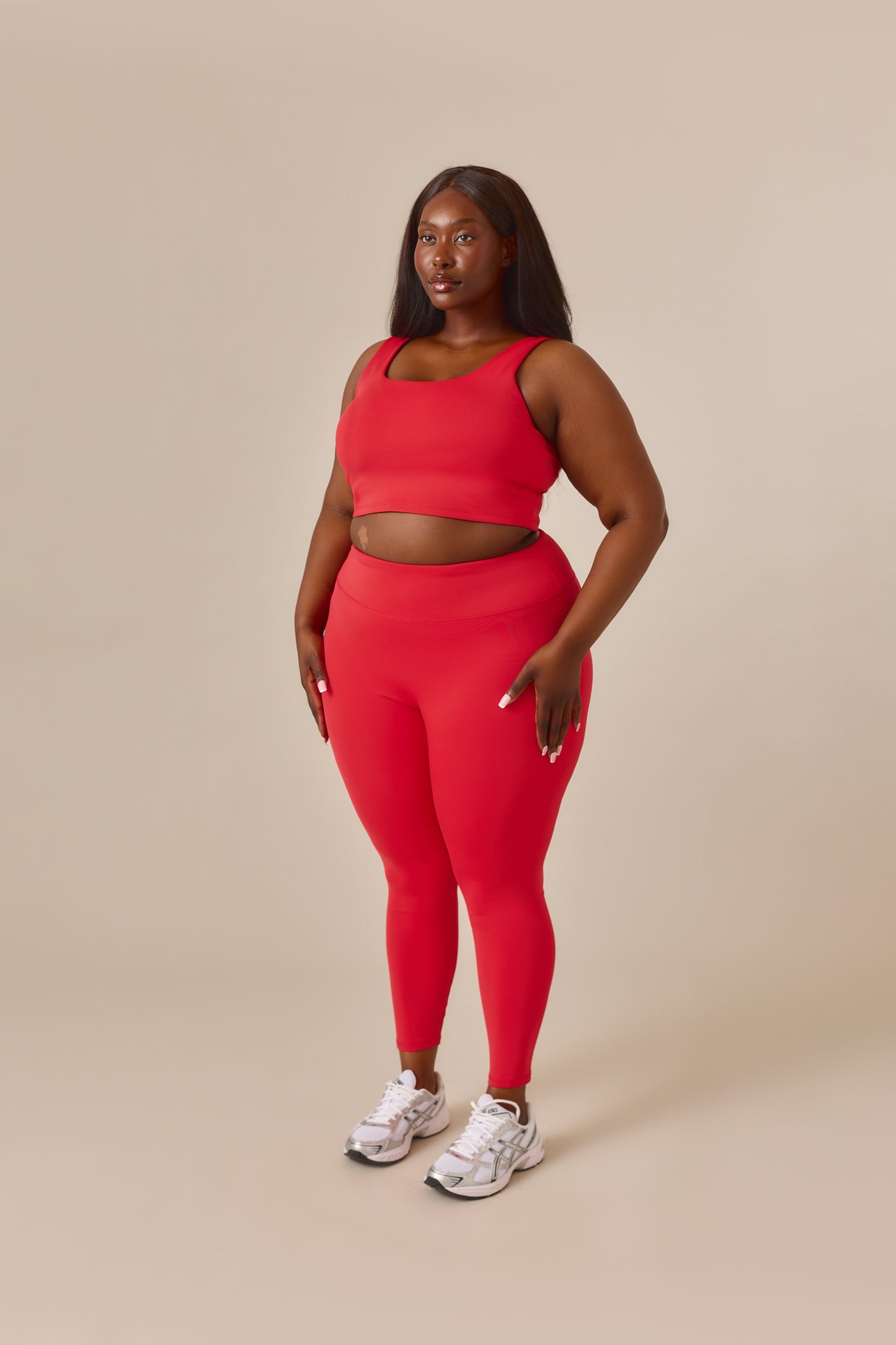 Smoothform High Waist Leggings - Jalapeño Red