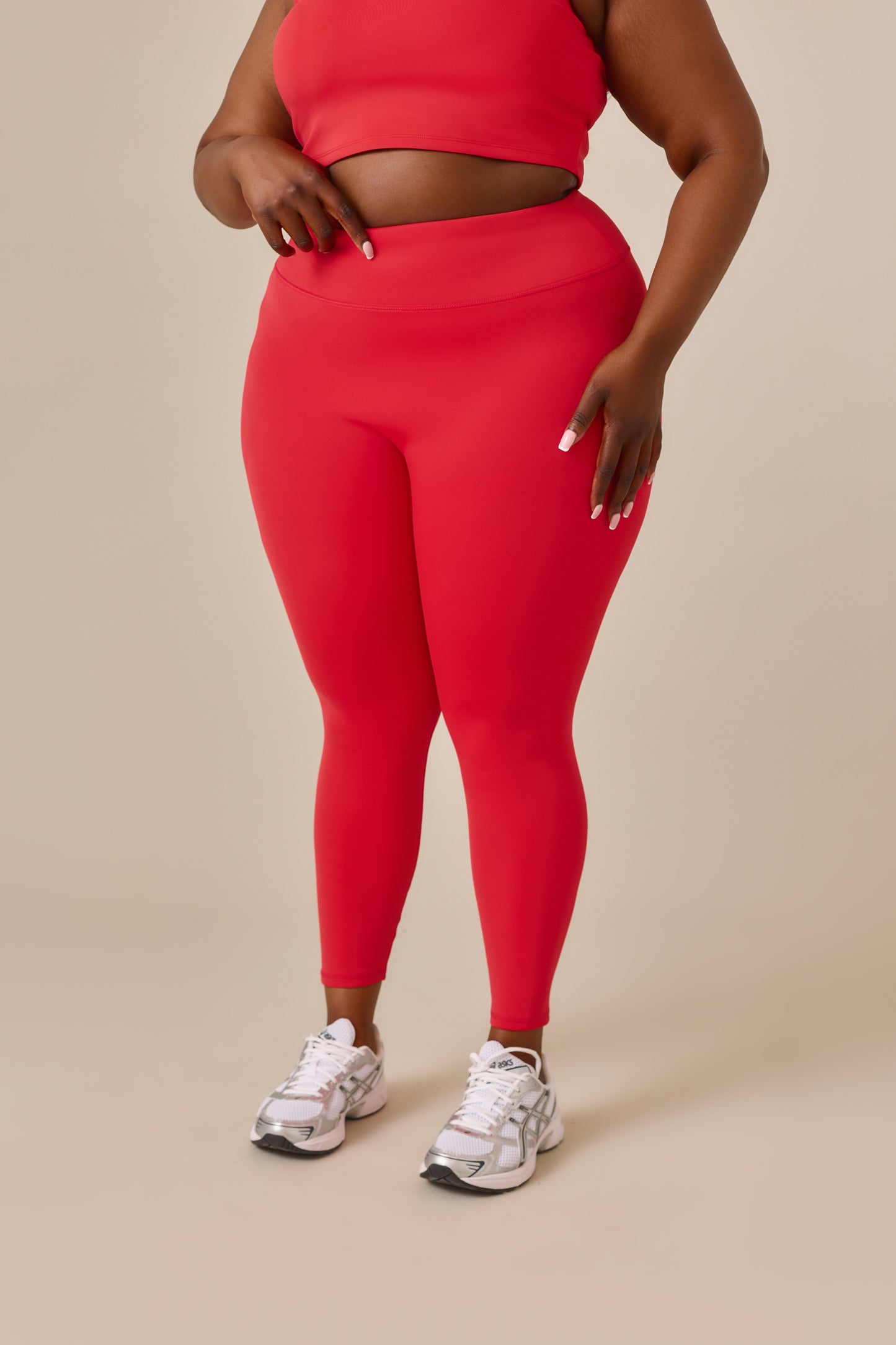 Smoothform High Waist Leggings - Jalapeño Red