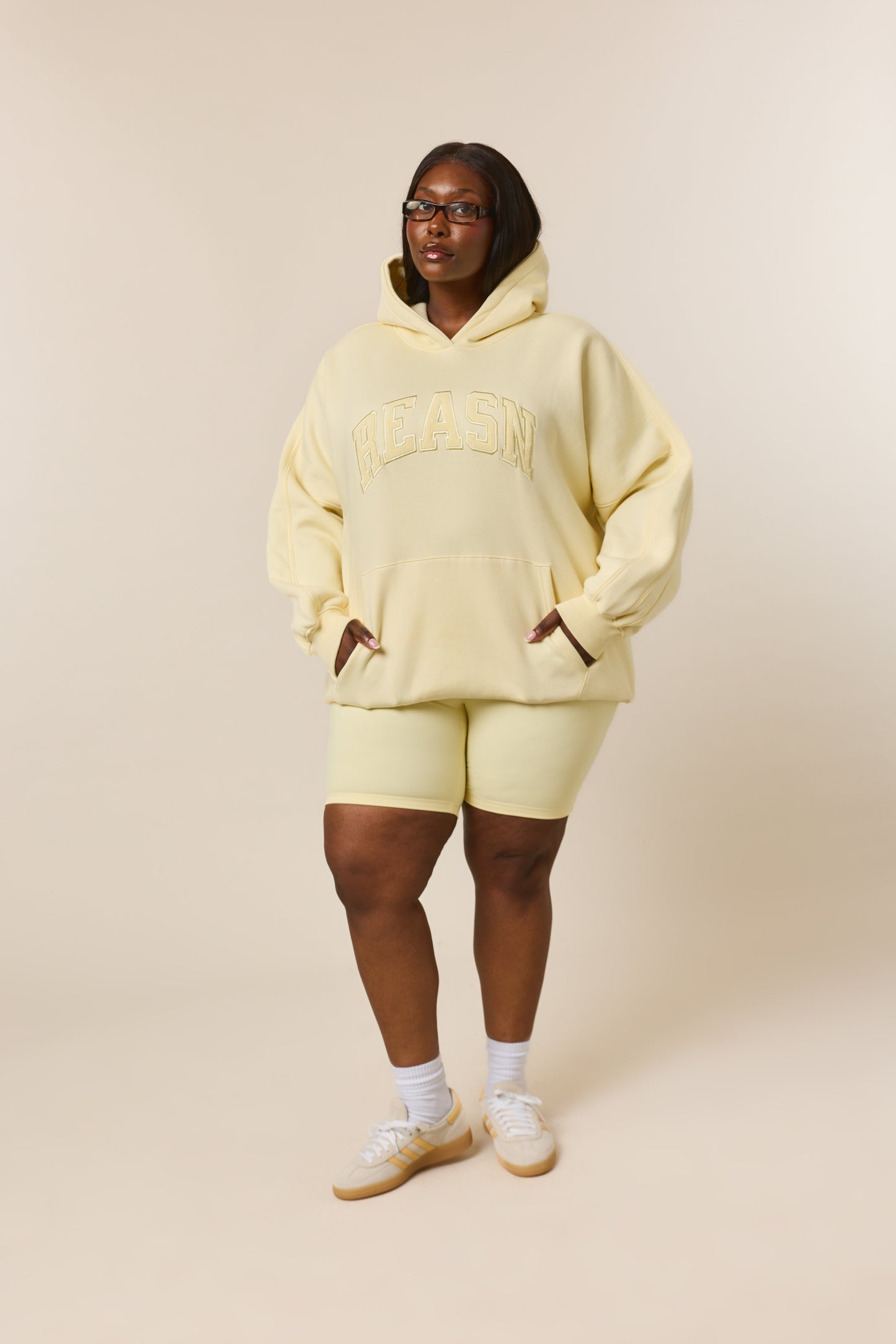 Oversized Branded Hoodie - Lemon Sorbet