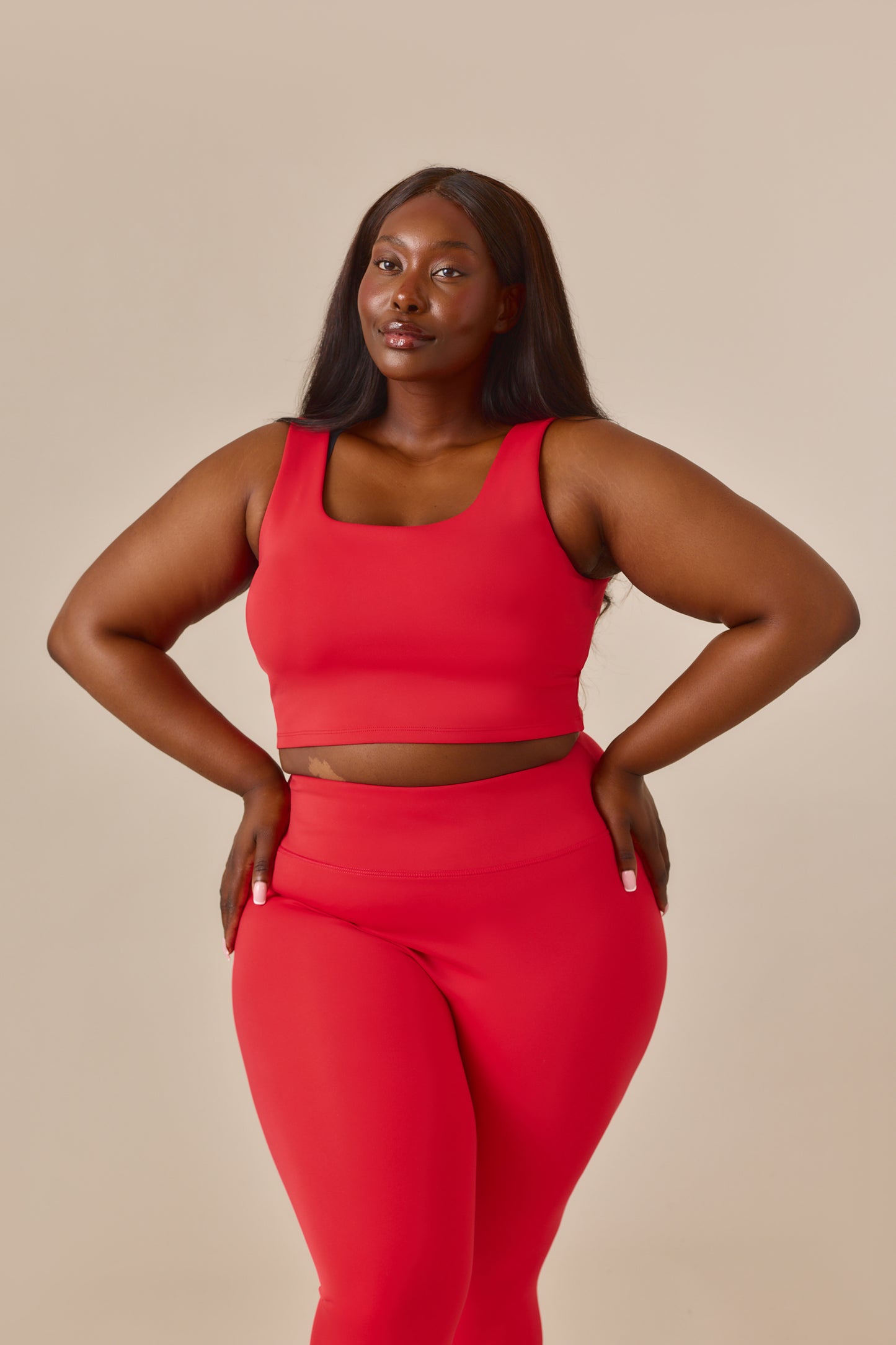 Smoothform High Waist Leggings - Jalapeño Red