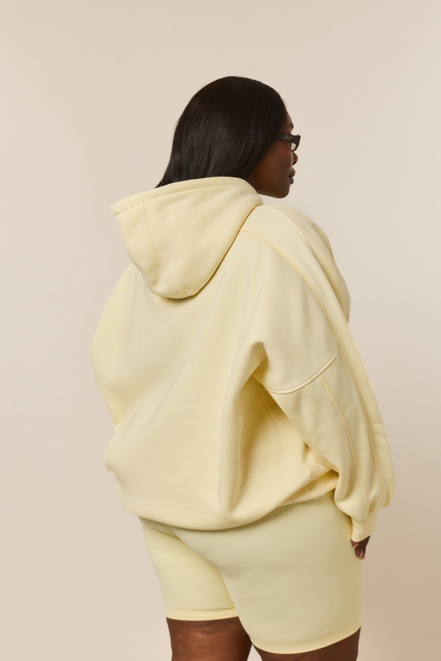 Oversized Branded Hoodie - Lemon Sorbet