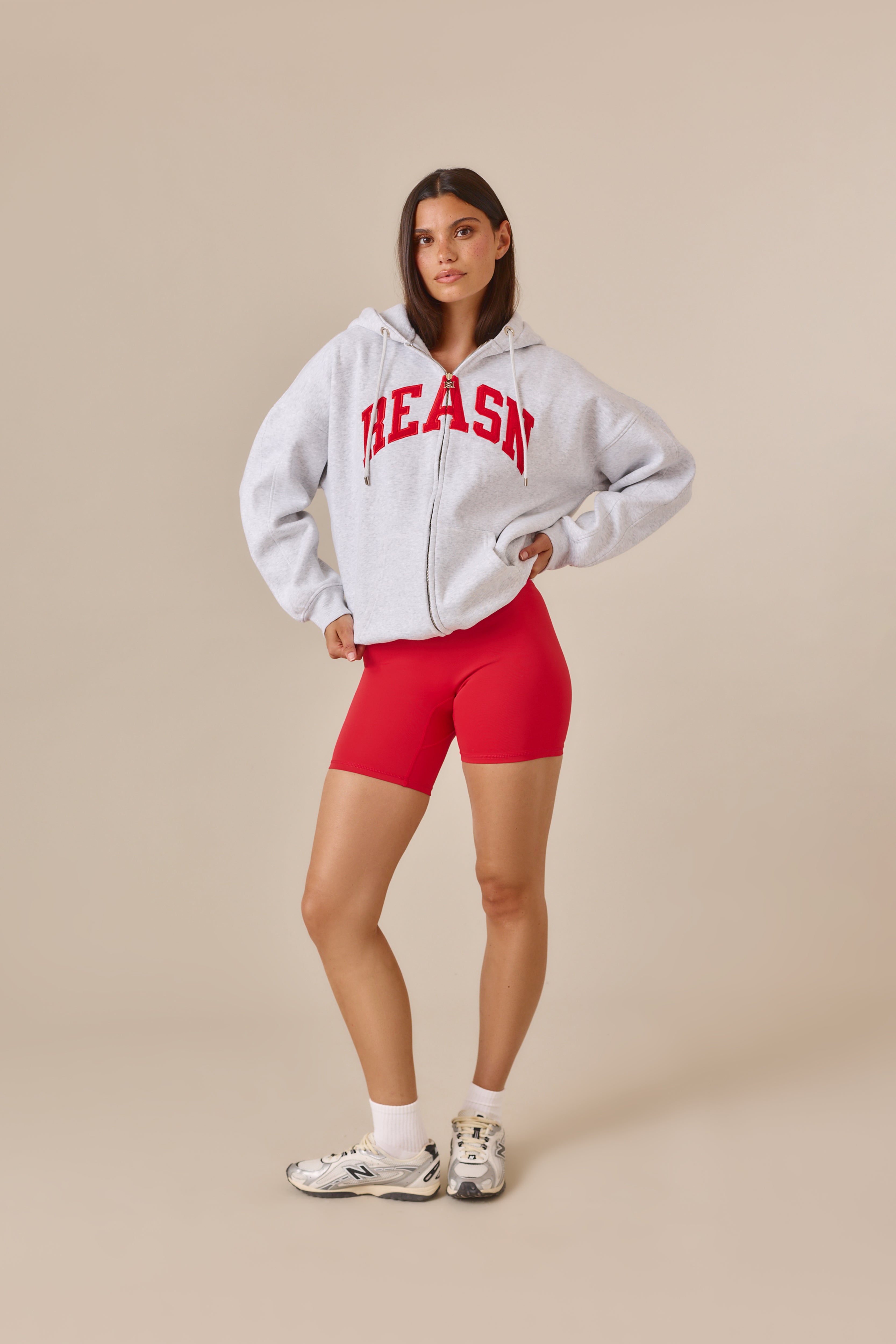 Zip Through Hoodie - Jalapeño Red – reasn