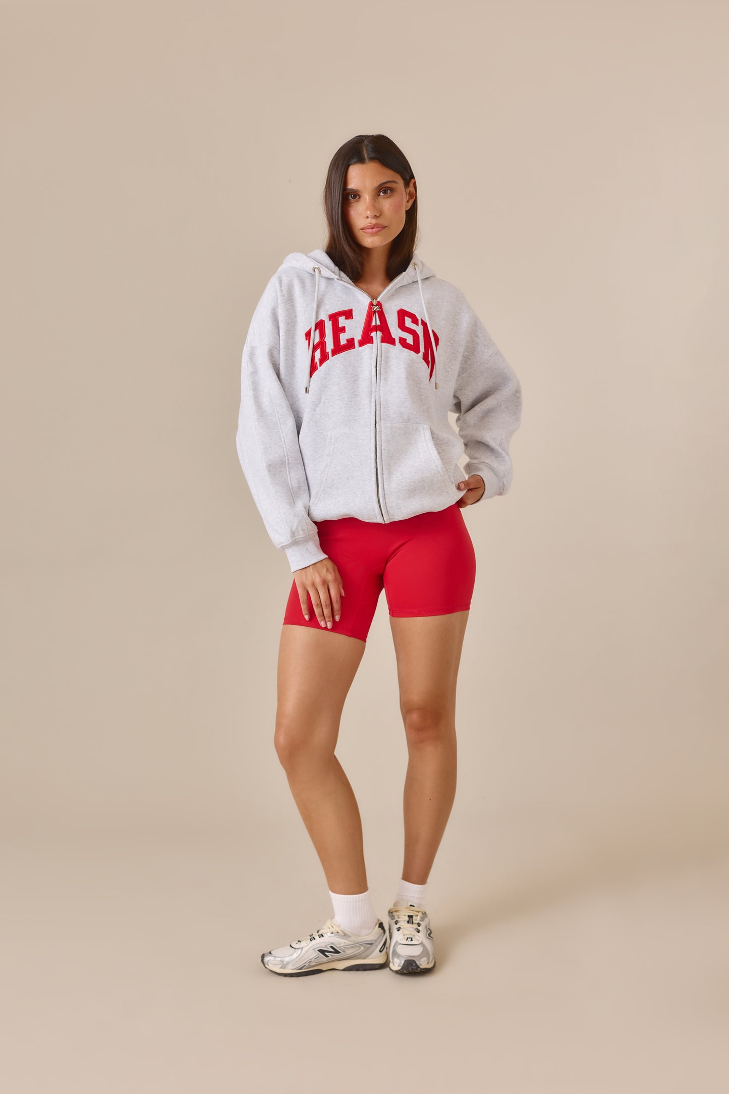 Zip Through Hoodie - Jalapeño Red