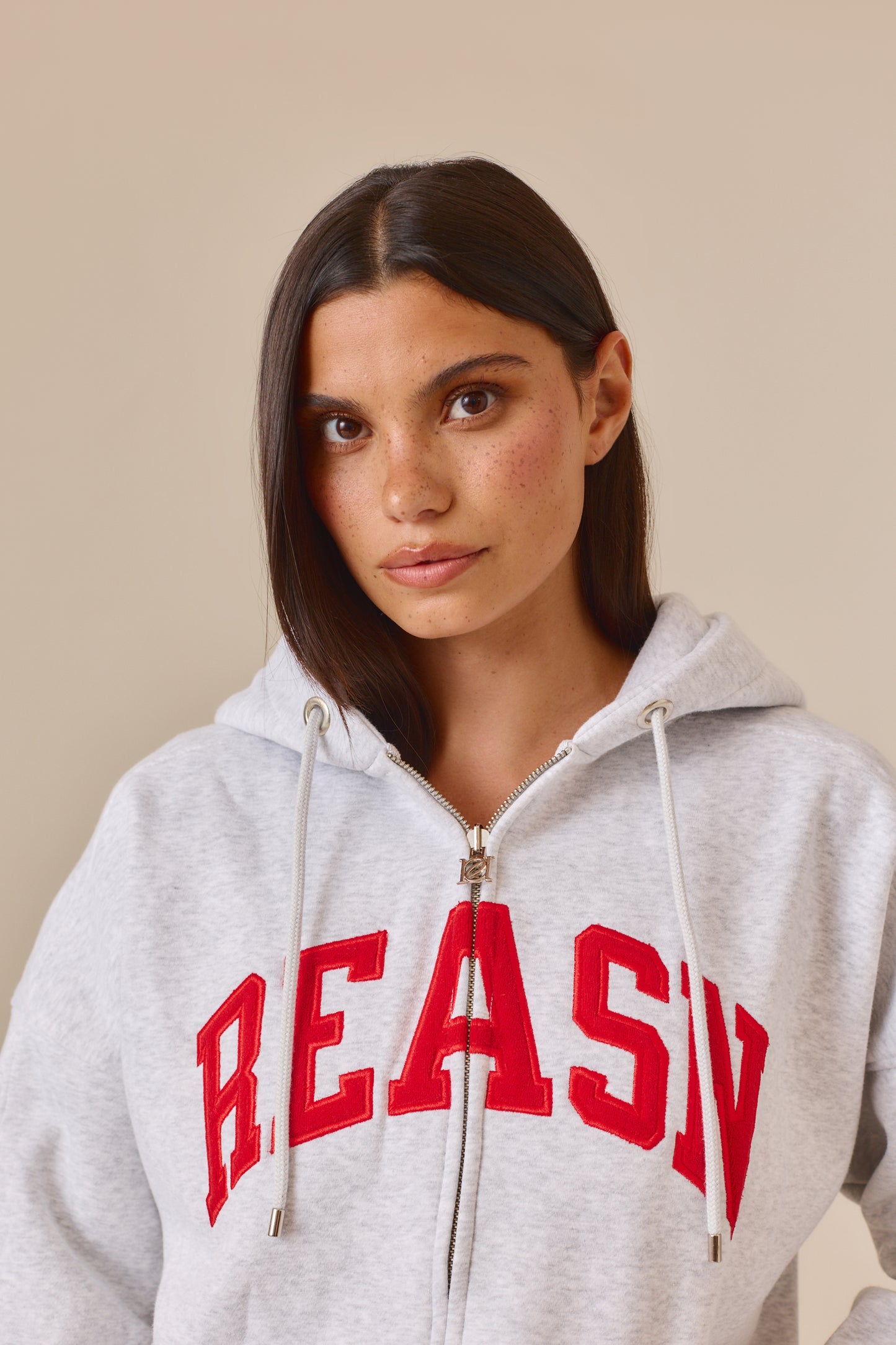 Zip Through Hoodie - Jalapeño Red
