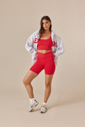 Smoothform Wrap Waistband Cycling Shorts - Jalapeño Red