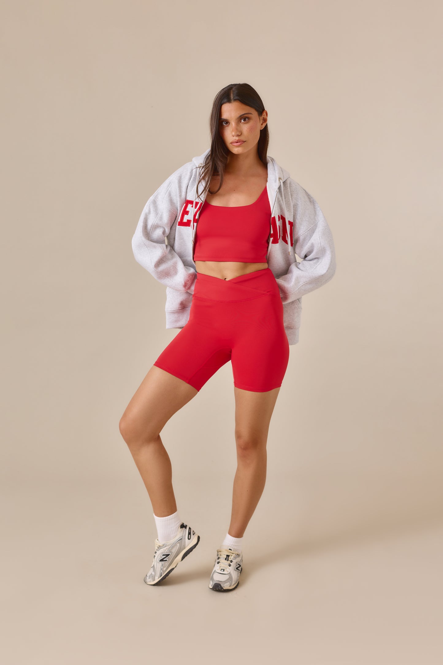 Smoothform Wrap Waistband Cycling Shorts - Jalapeño Red