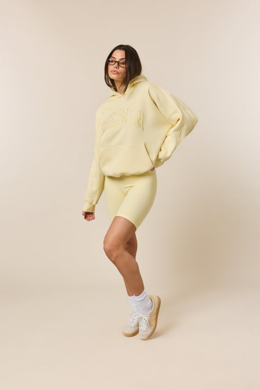 The Sculpt High Waist Cycling Shorts - Lemon Sorbet