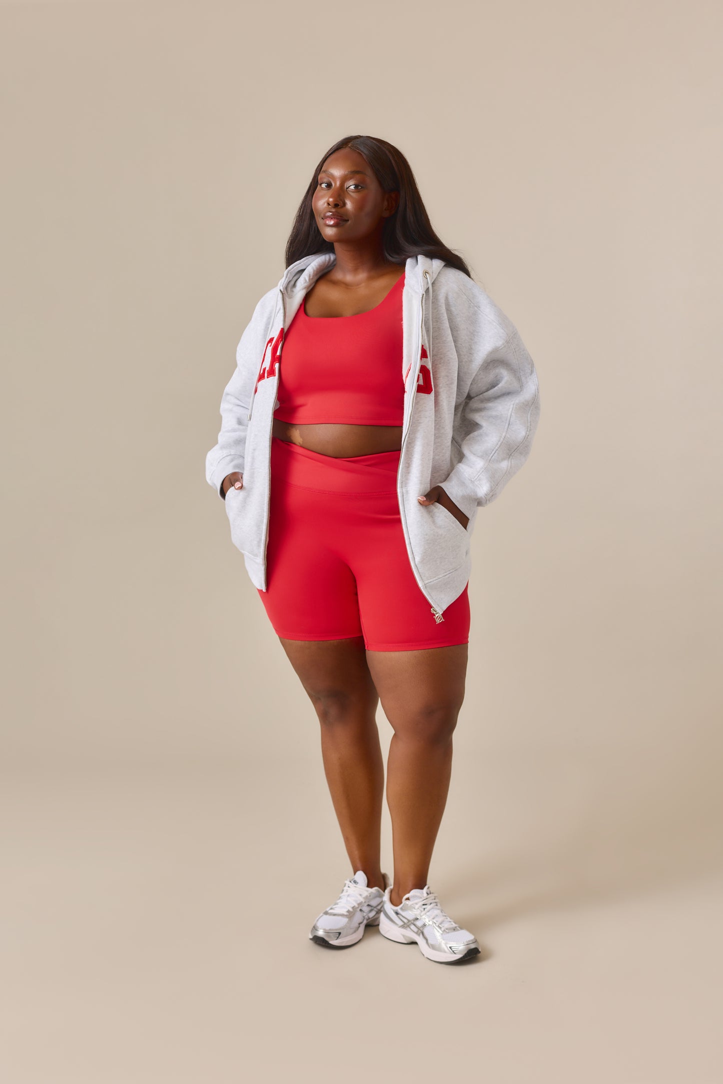 Smoothform Wrap Waistband Cycling Shorts - Jalapeño Red