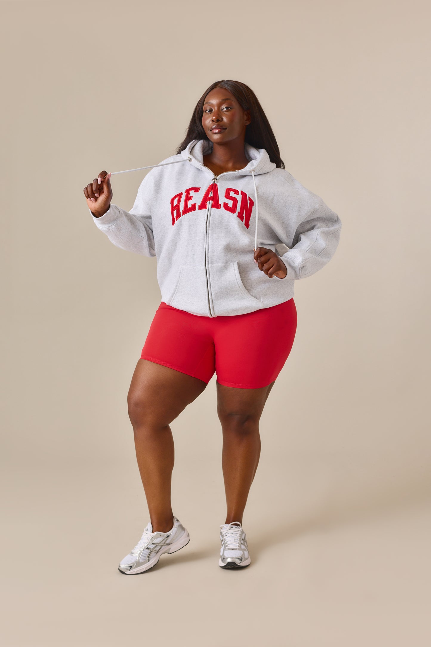 Zip Through Hoodie - Jalapeño Red