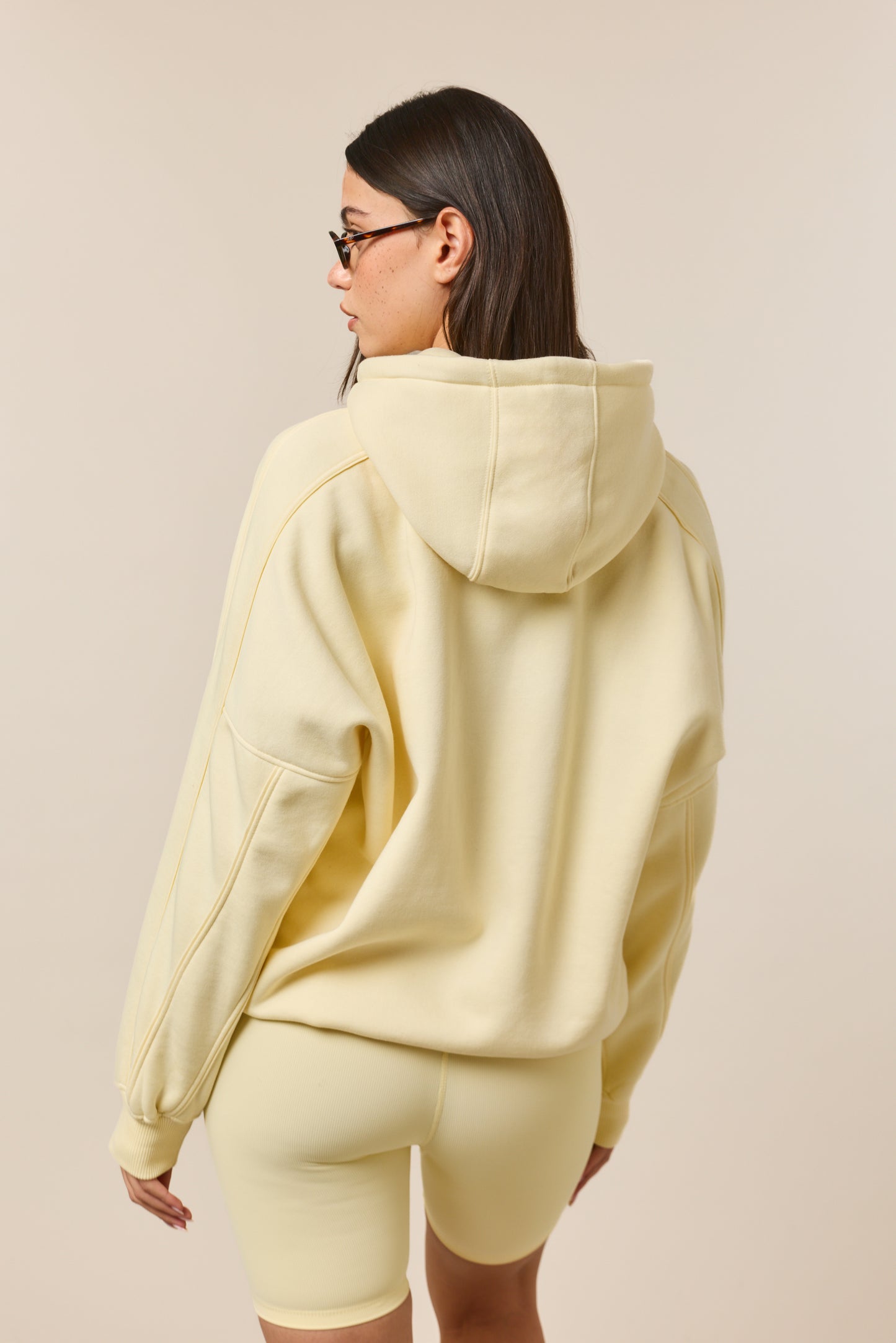 Oversized Branded Hoodie - Lemon Sorbet