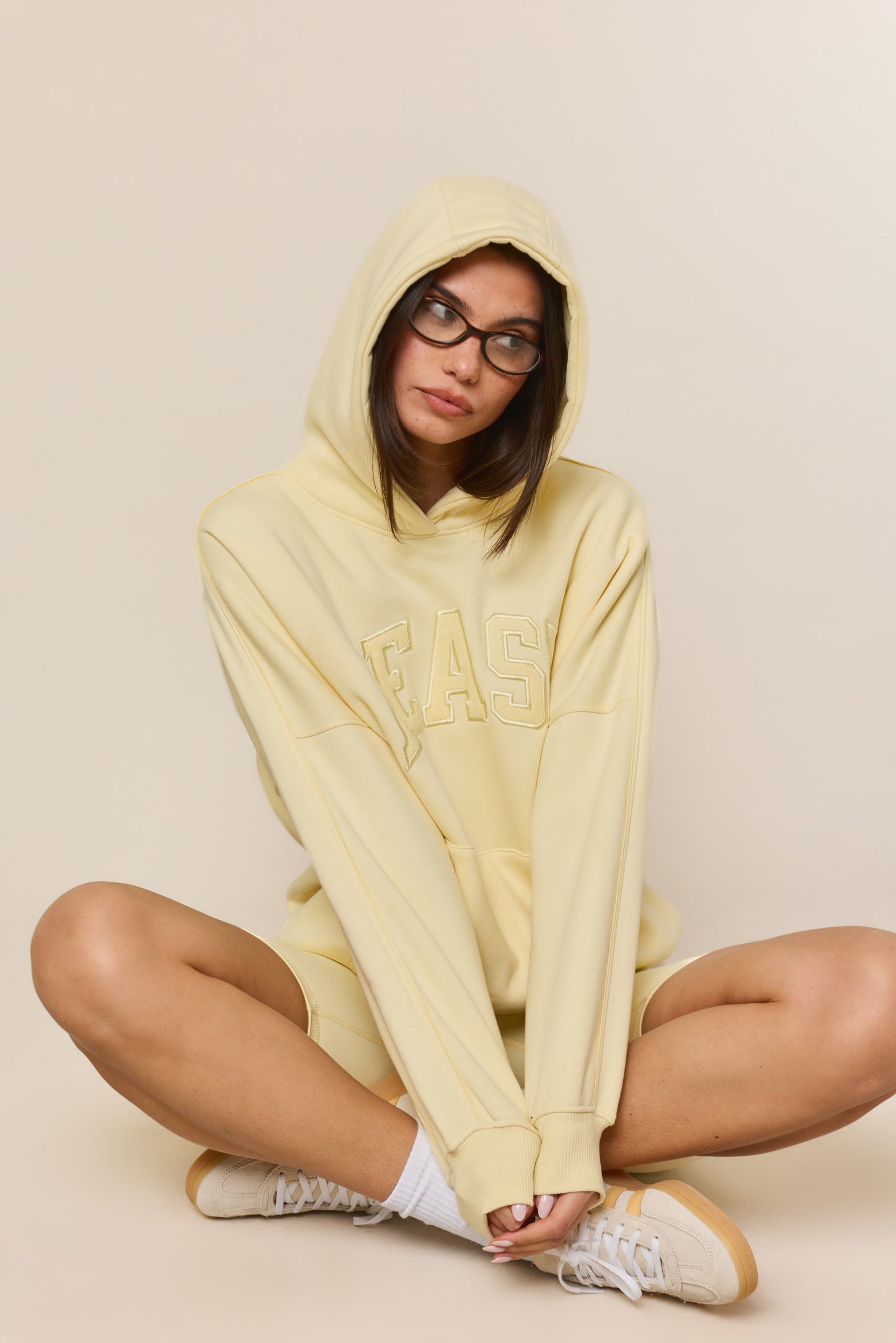 Oversized Branded Hoodie - Lemon Sorbet